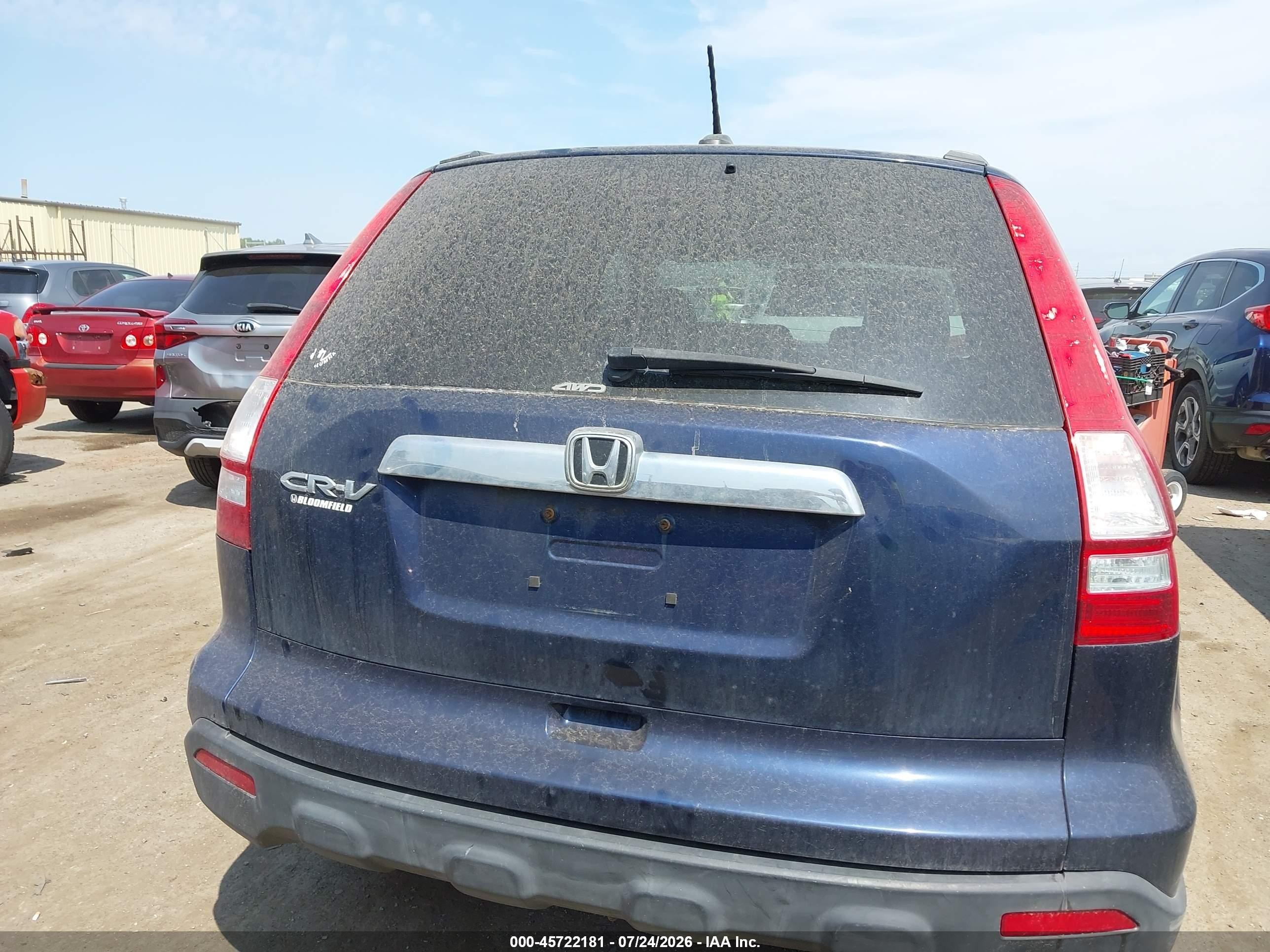 2009 Honda Cr-v Ex-l Синий vin: 5J6RE48729L004588