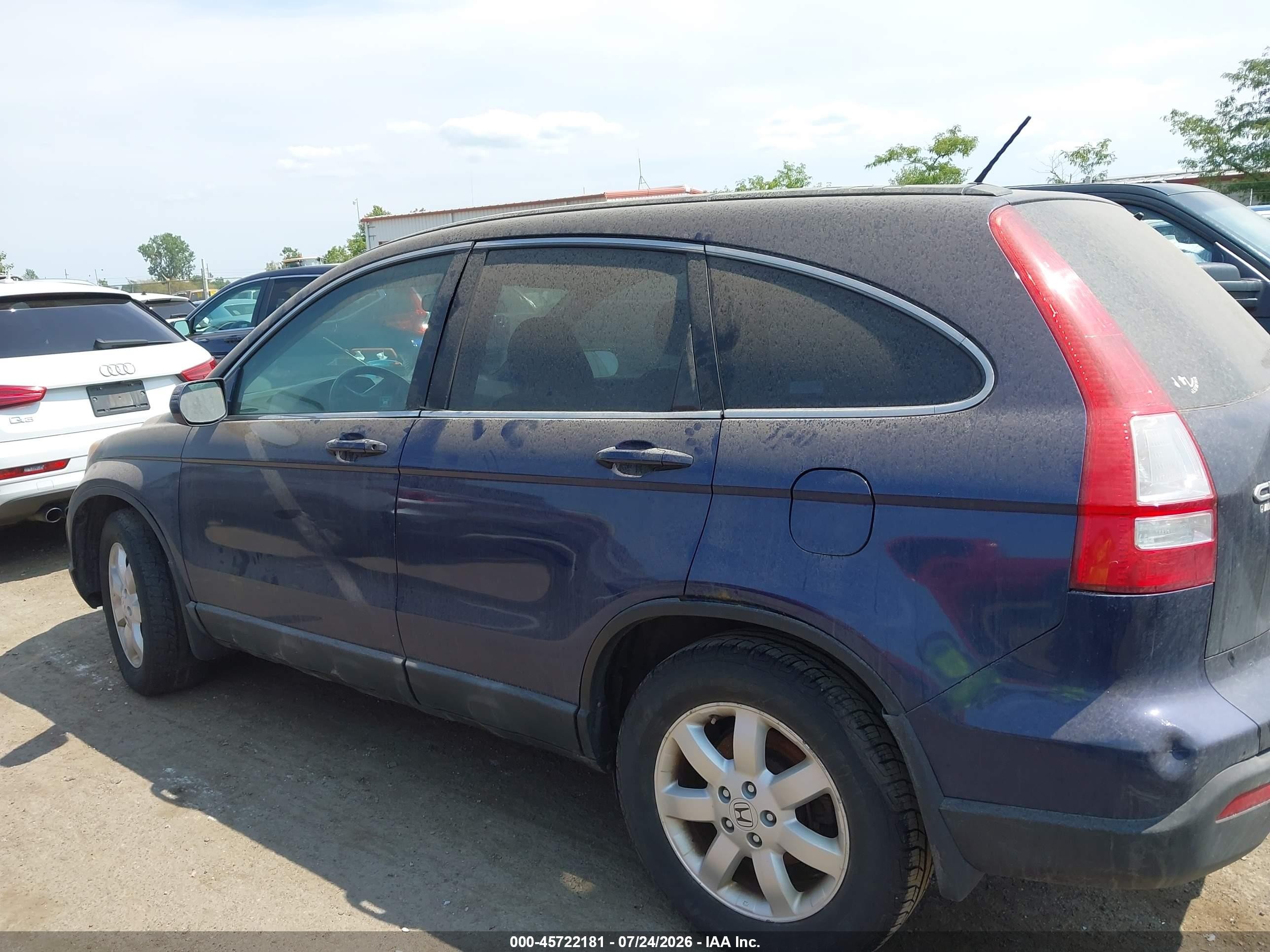 2009 Honda Cr-v Ex-l Синий vin: 5J6RE48729L004588