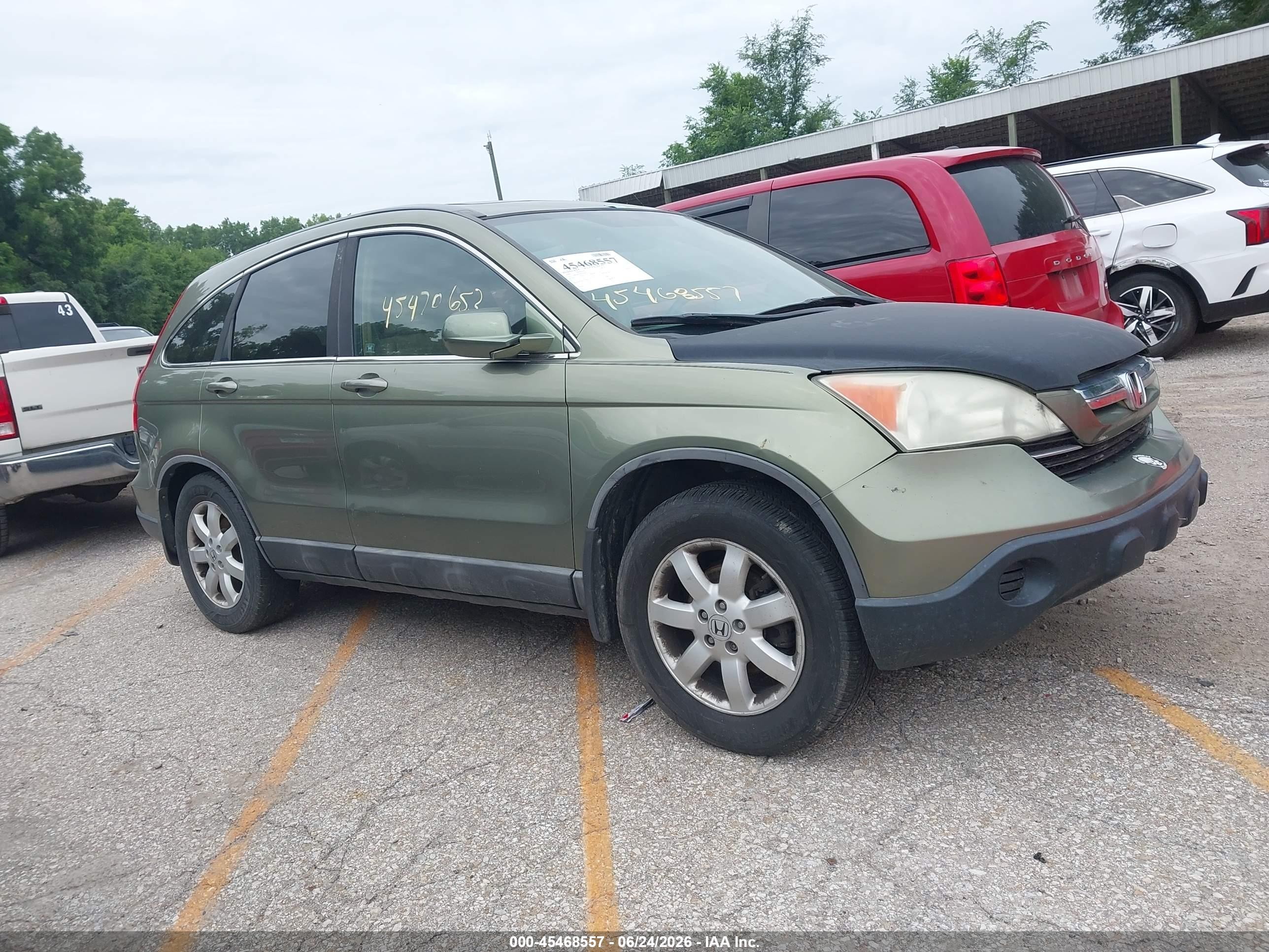 2009 Honda Cr-v Ex-l Green vin: 5J6RE48729L011041