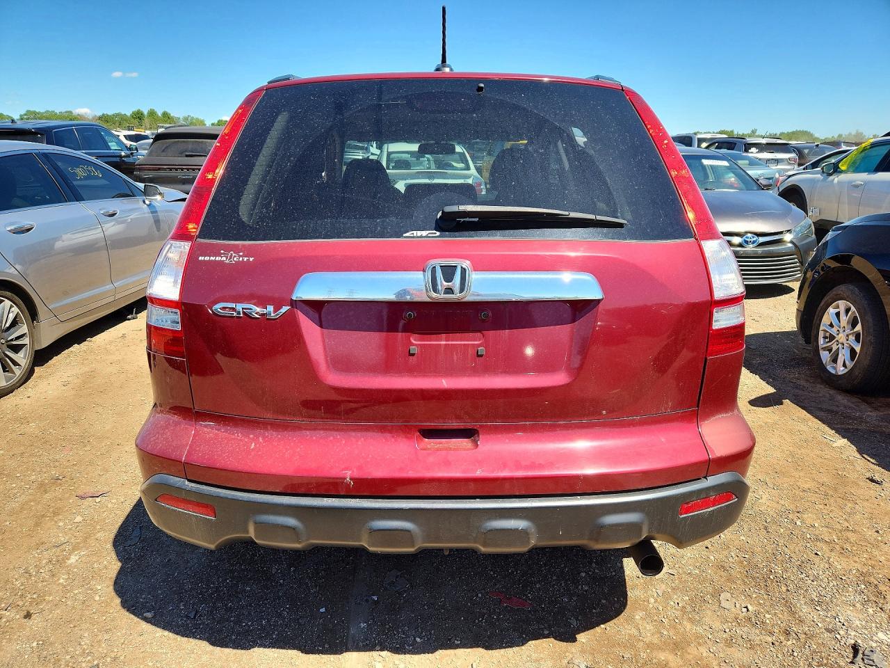 2009 Honda Cr-v Exl Red vin: 5J6RE48729L024887