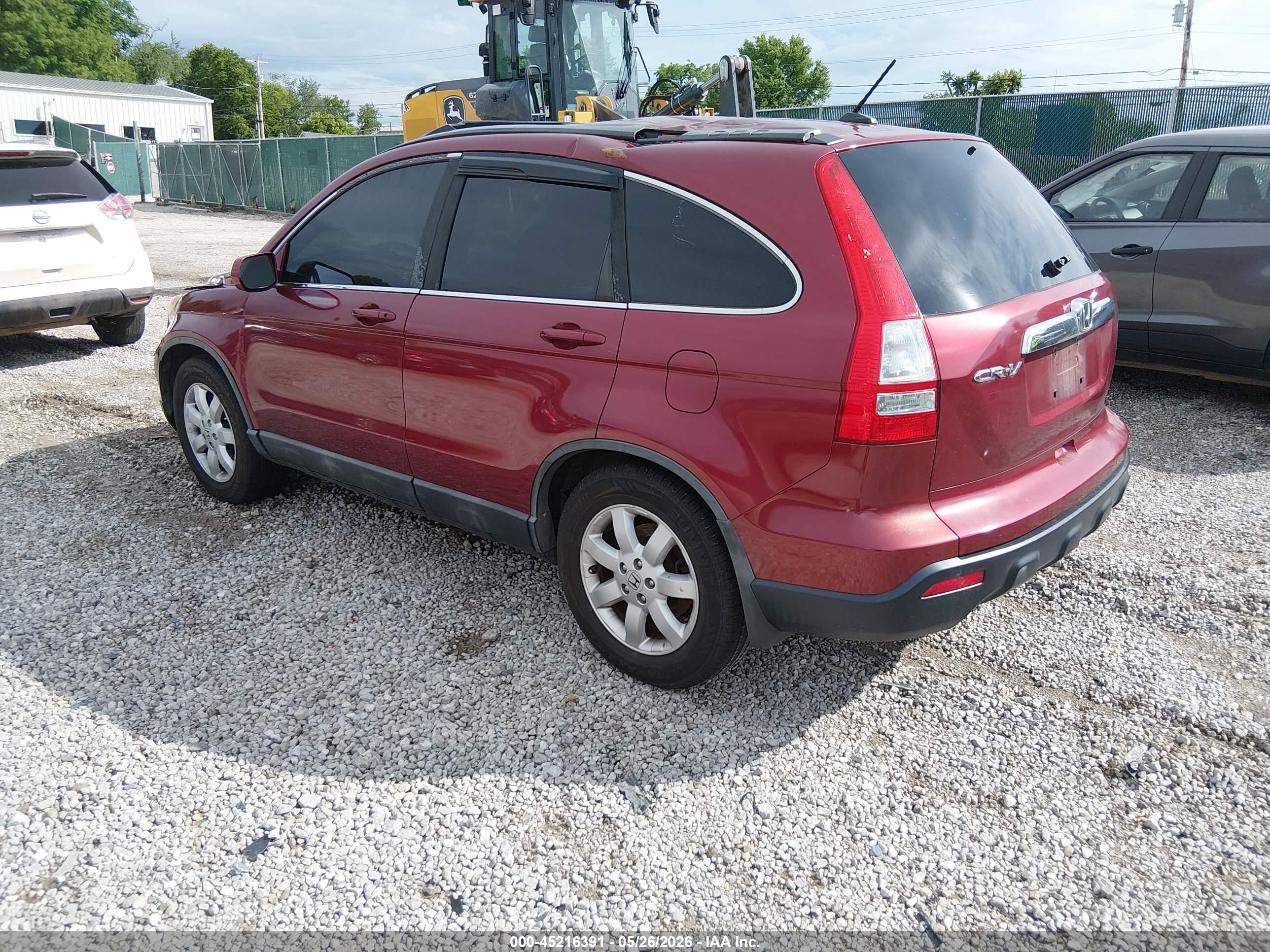 2009 Honda Cr-v Ex-l Maroon vin: 5J6RE48729L030429
