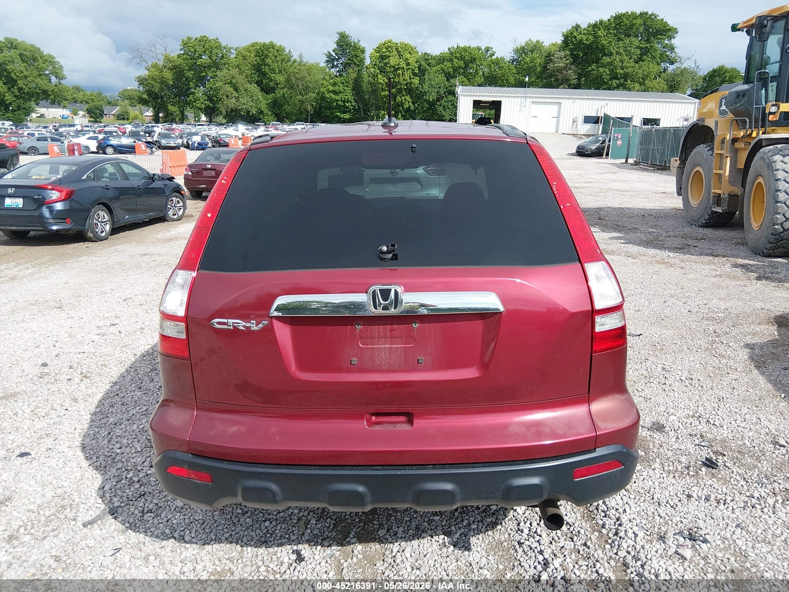 2009 Honda Cr-v Ex-l Maroon vin: 5J6RE48729L030429