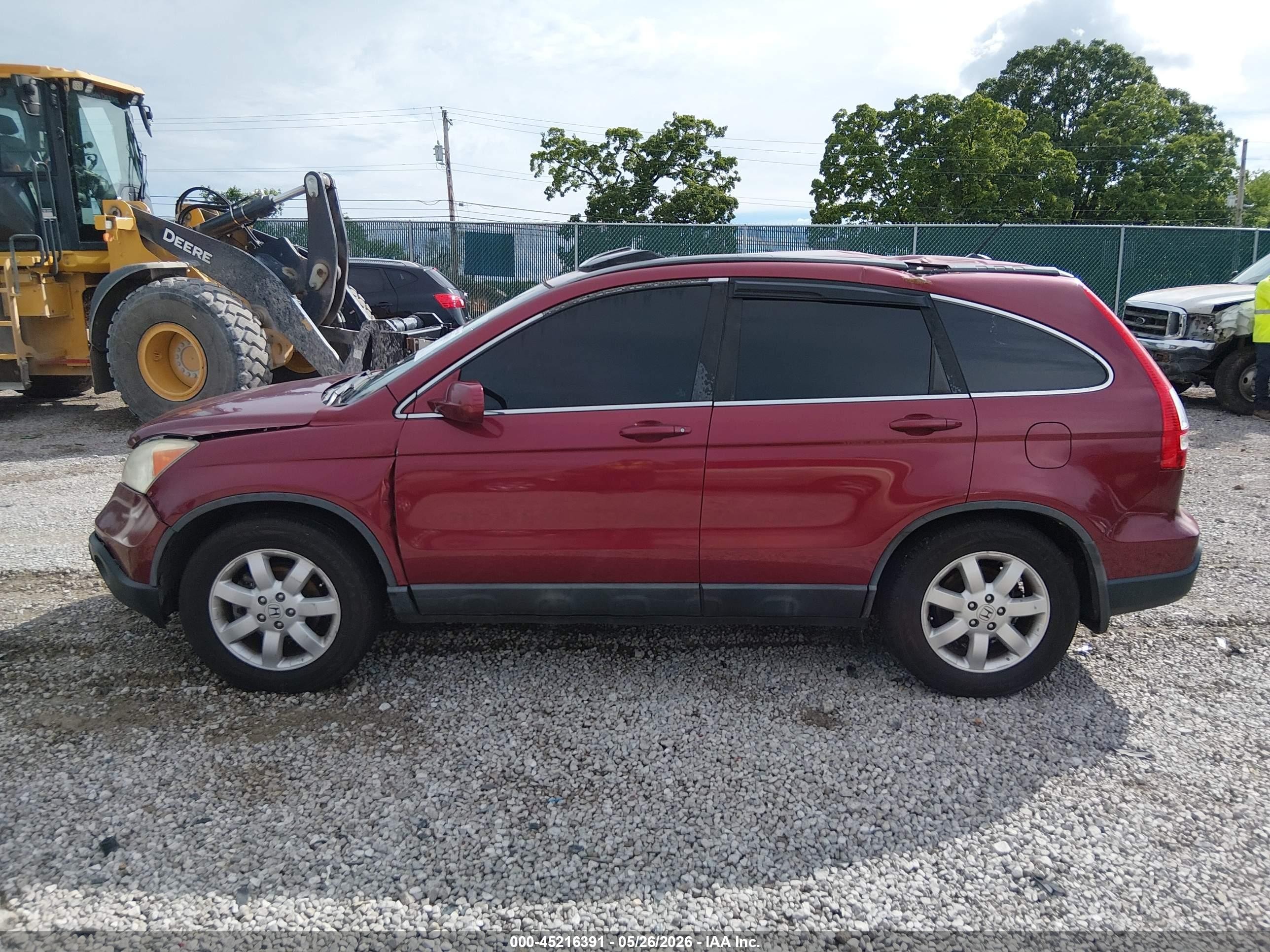 2009 Honda Cr-v Ex-l Maroon vin: 5J6RE48729L030429