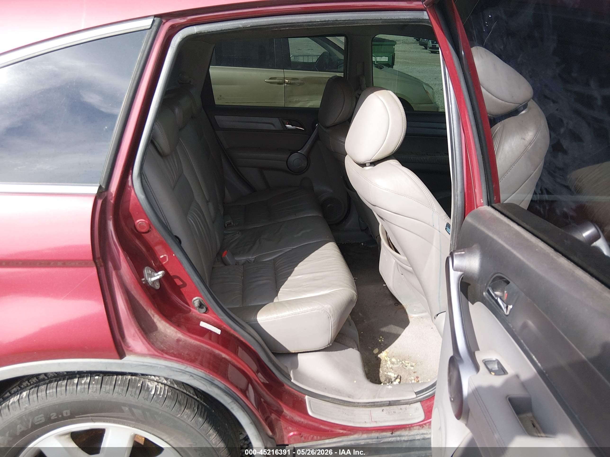 2009 Honda Cr-v Ex-l Maroon vin: 5J6RE48729L030429