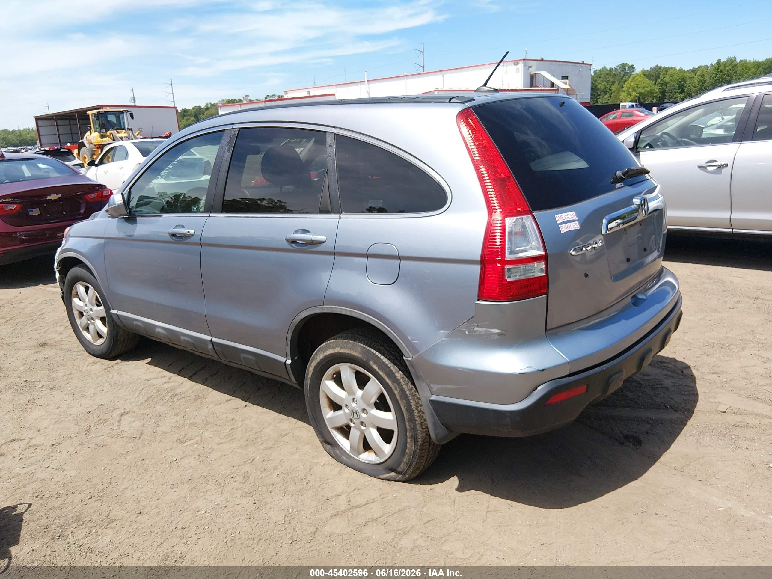 2009 Honda Cr-v Ex-l Light Blue vin: 5J6RE48729L035341