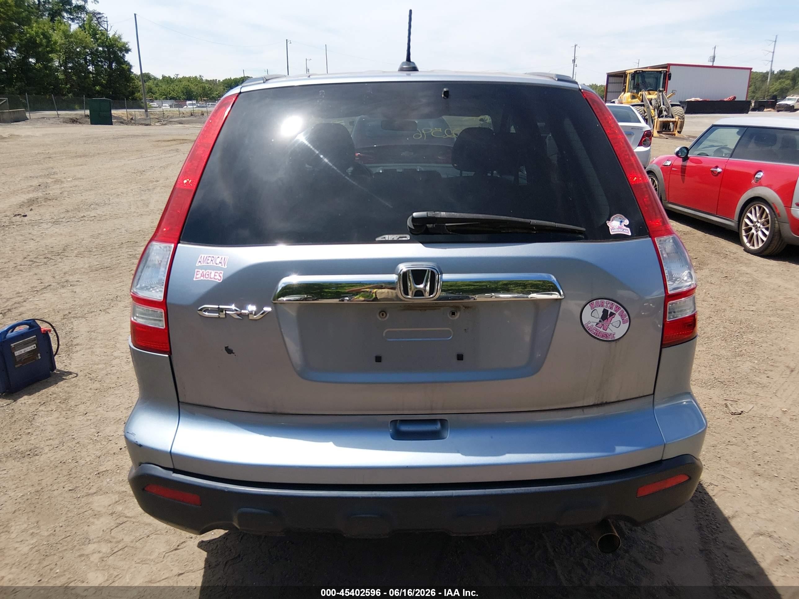 2009 Honda Cr-v Ex-l Light Blue vin: 5J6RE48729L035341