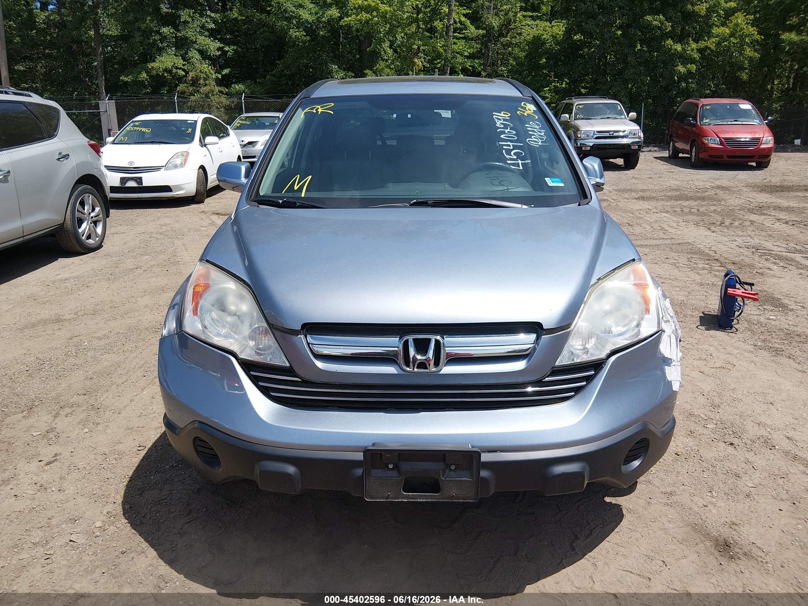 2009 Honda Cr-v Ex-l Light Blue vin: 5J6RE48729L035341