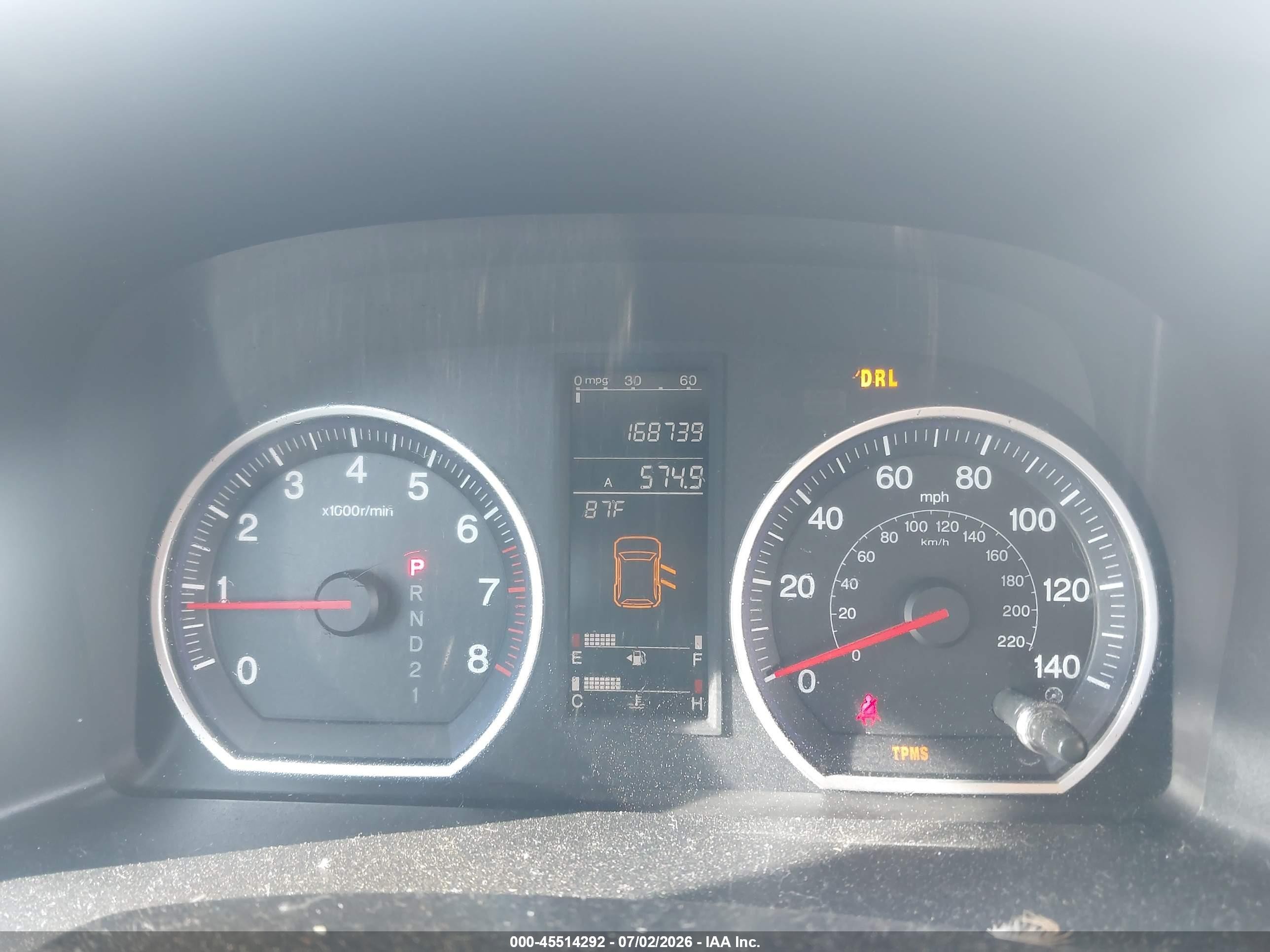 2009 Honda Cr-v Ex-l Gray vin: 5J6RE48729L038434