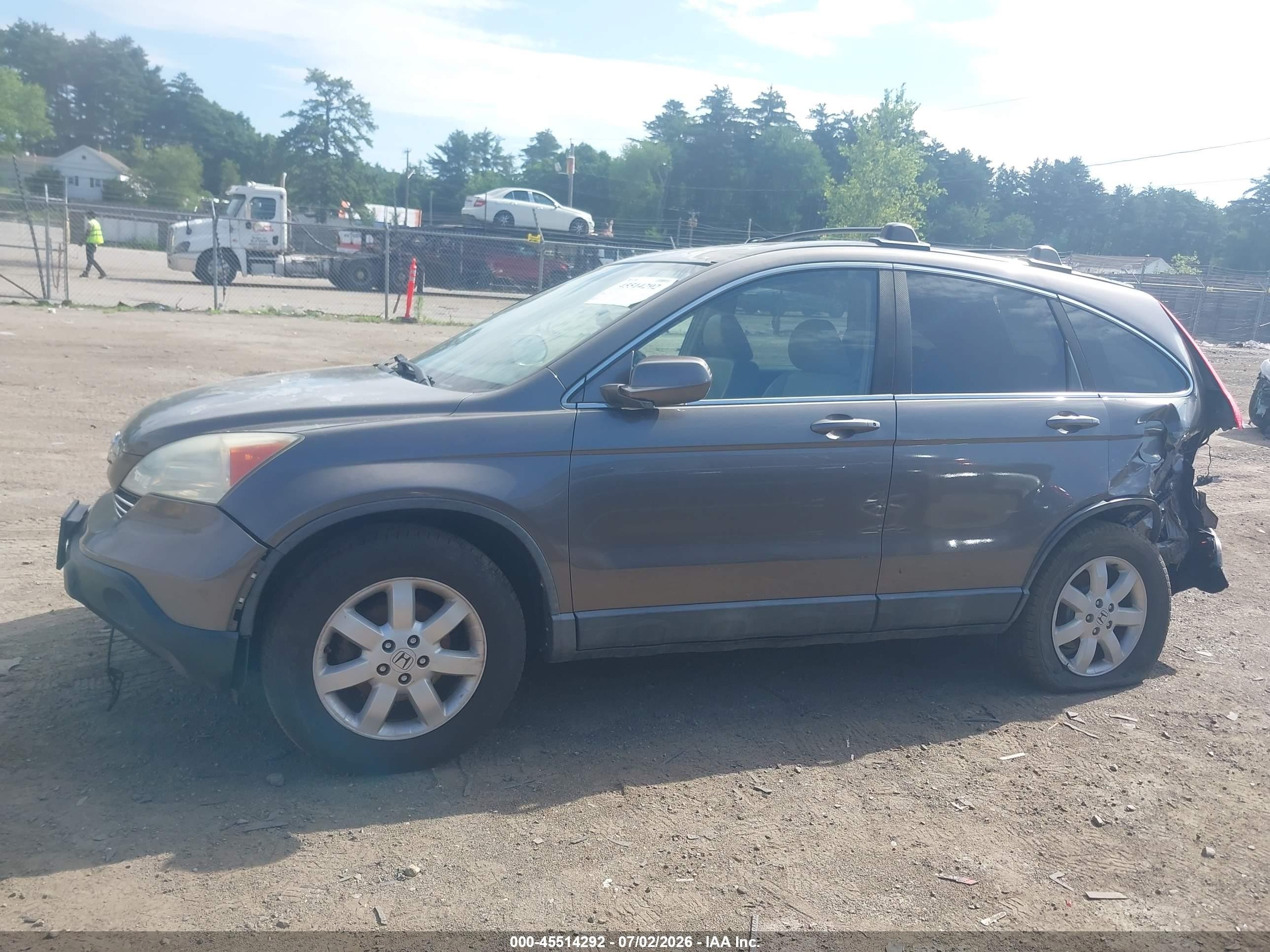 2009 Honda Cr-v Ex-l Gray vin: 5J6RE48729L038434