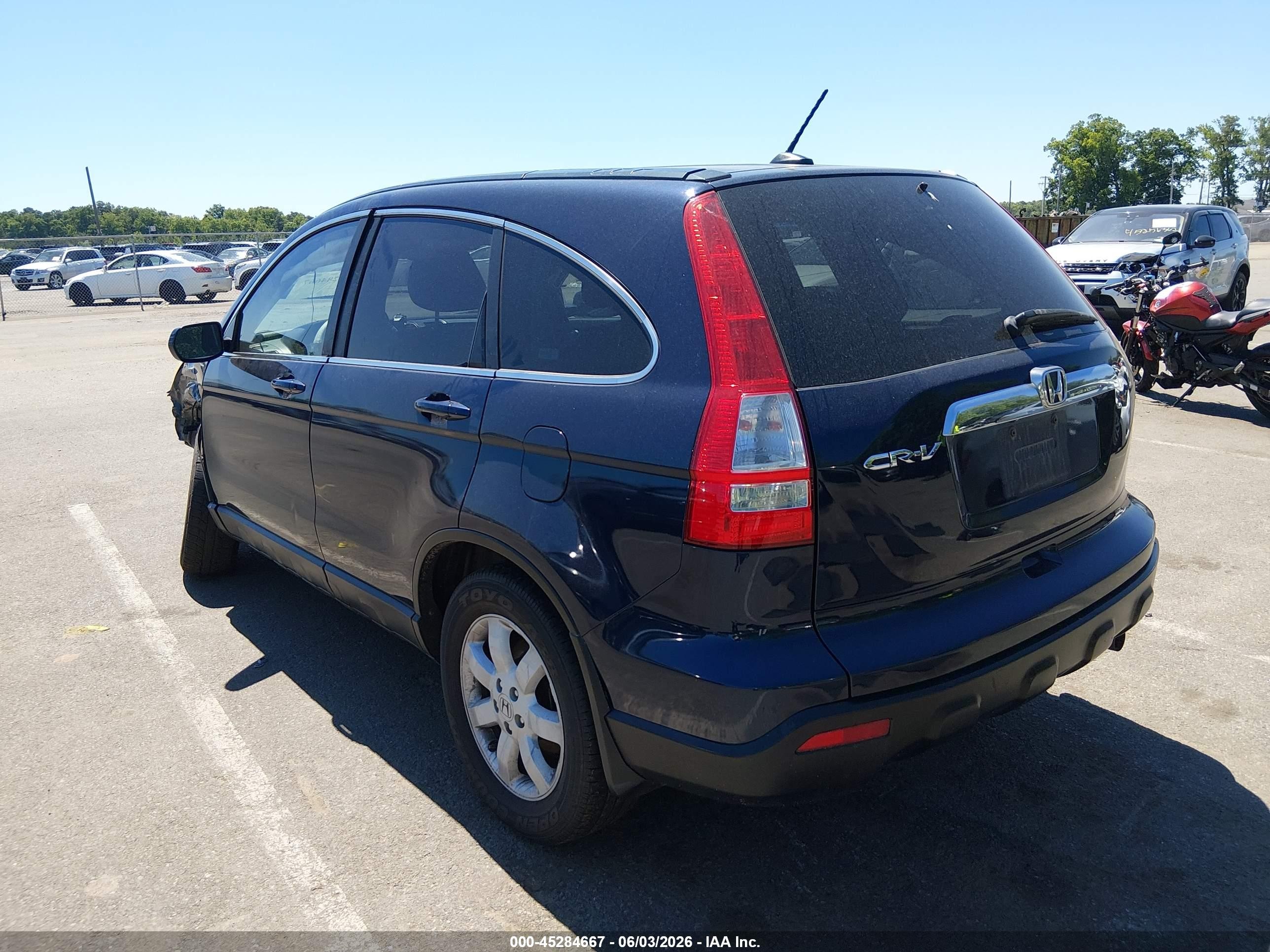2009 Honda Cr-v Ex-l Синий vin: 5J6RE48729L042192