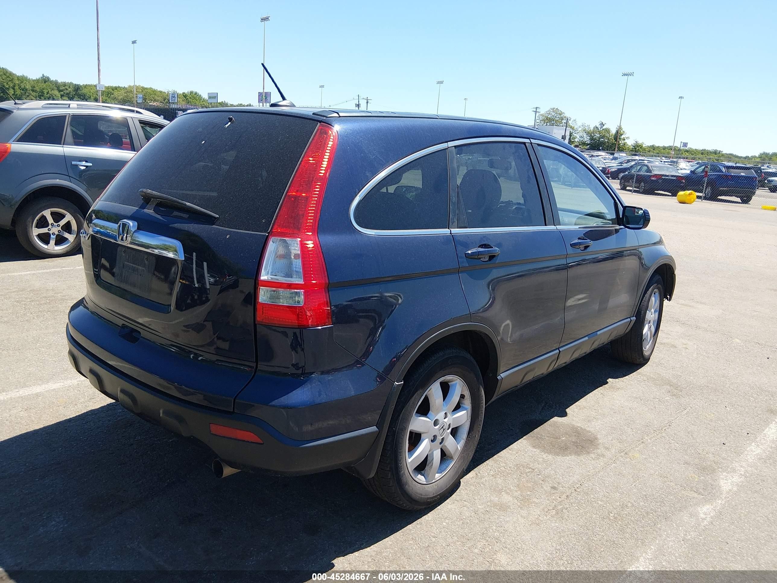 2009 Honda Cr-v Ex-l Синий vin: 5J6RE48729L042192