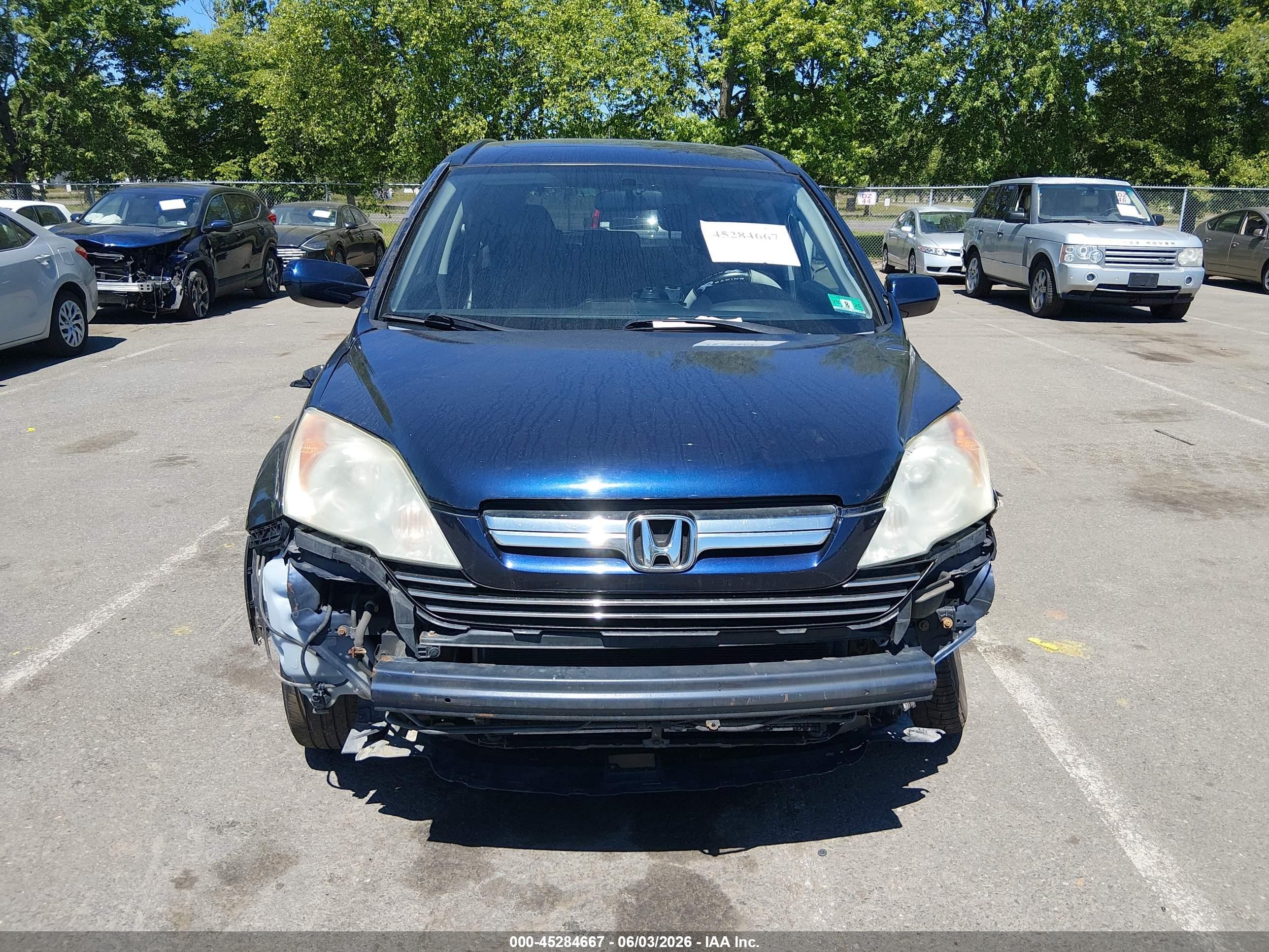 2009 Honda Cr-v Ex-l Синий vin: 5J6RE48729L042192