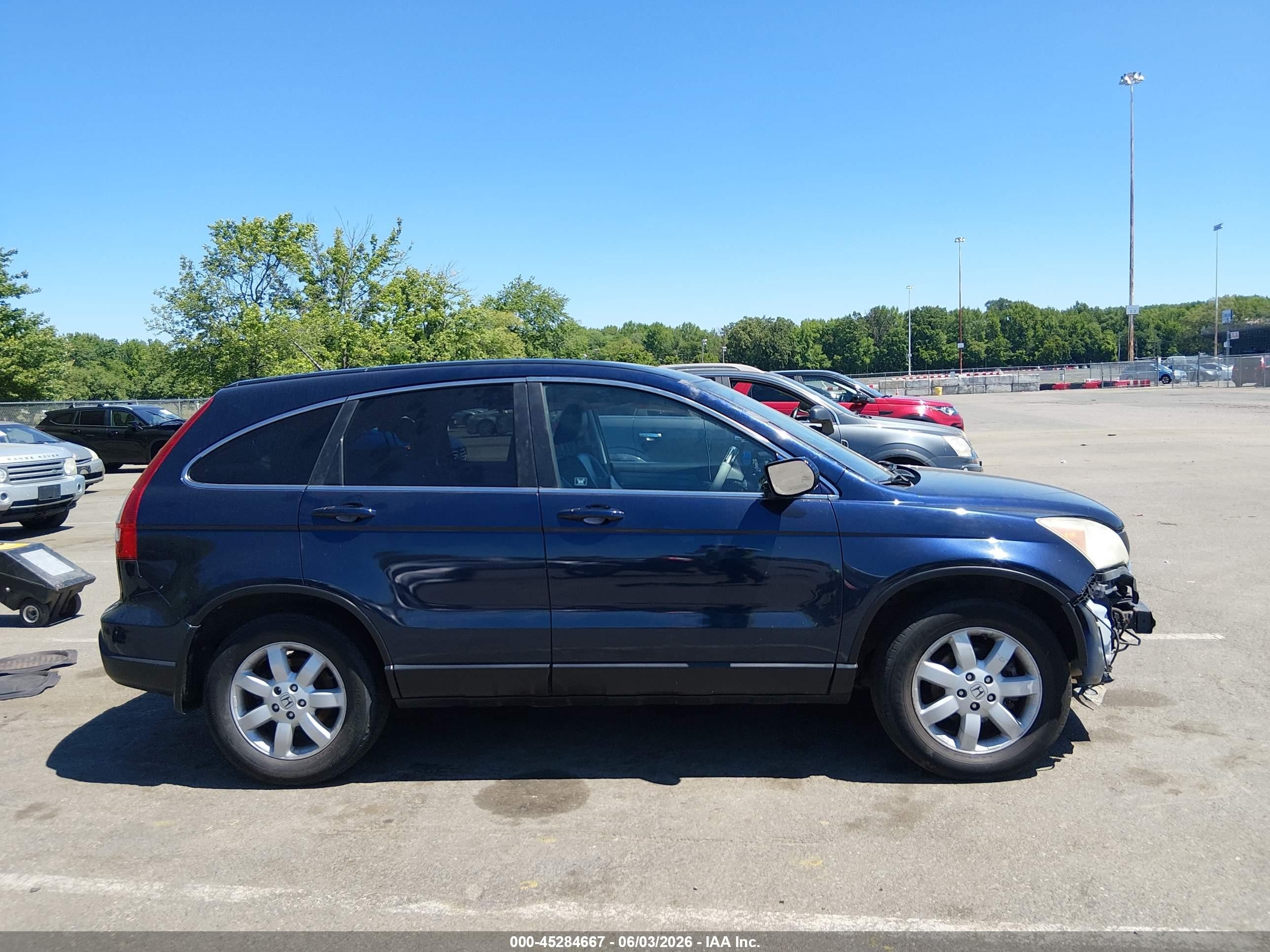 2009 Honda Cr-v Ex-l Синий vin: 5J6RE48729L042192