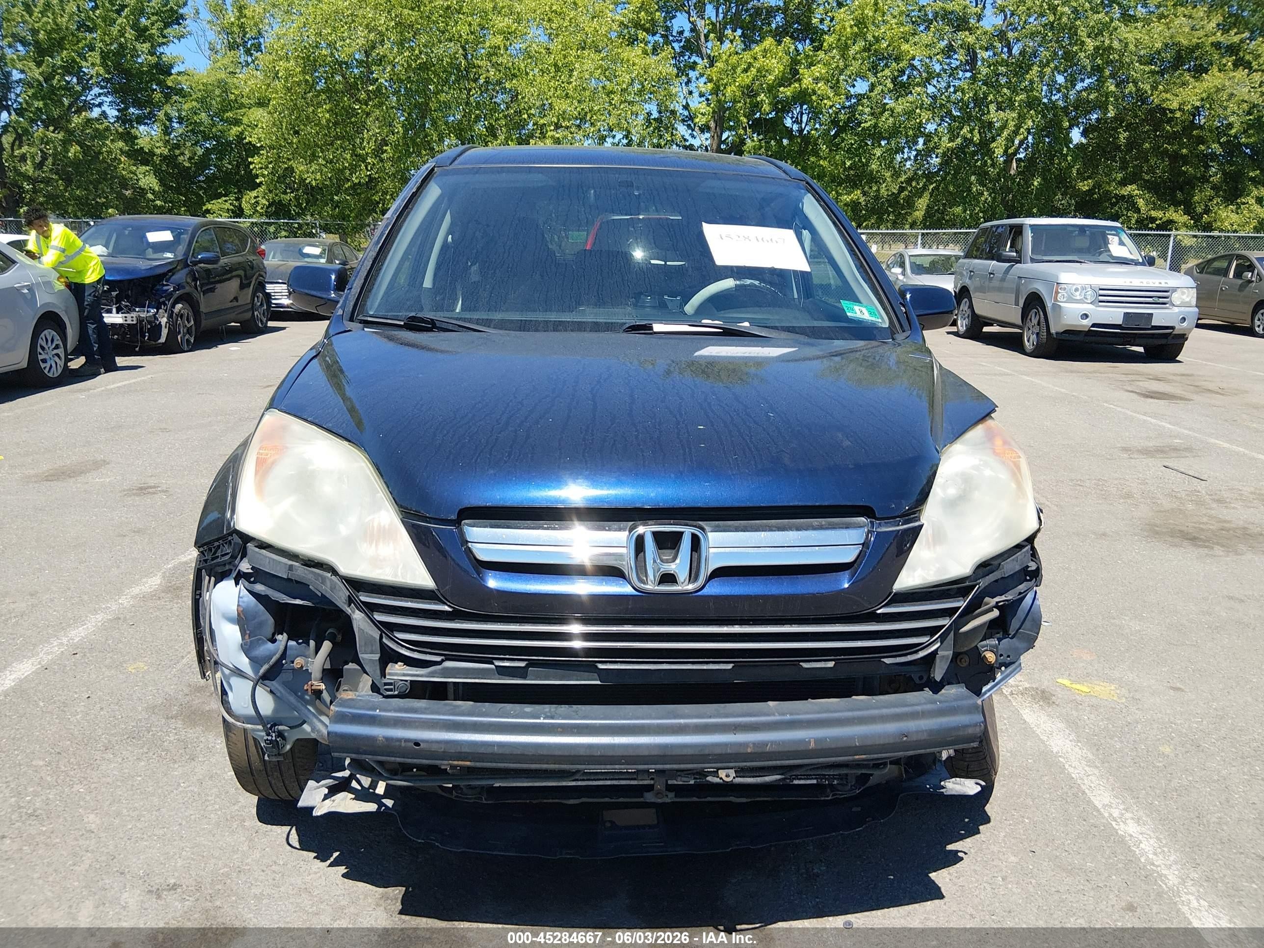 2009 Honda Cr-v Ex-l Синий vin: 5J6RE48729L042192
