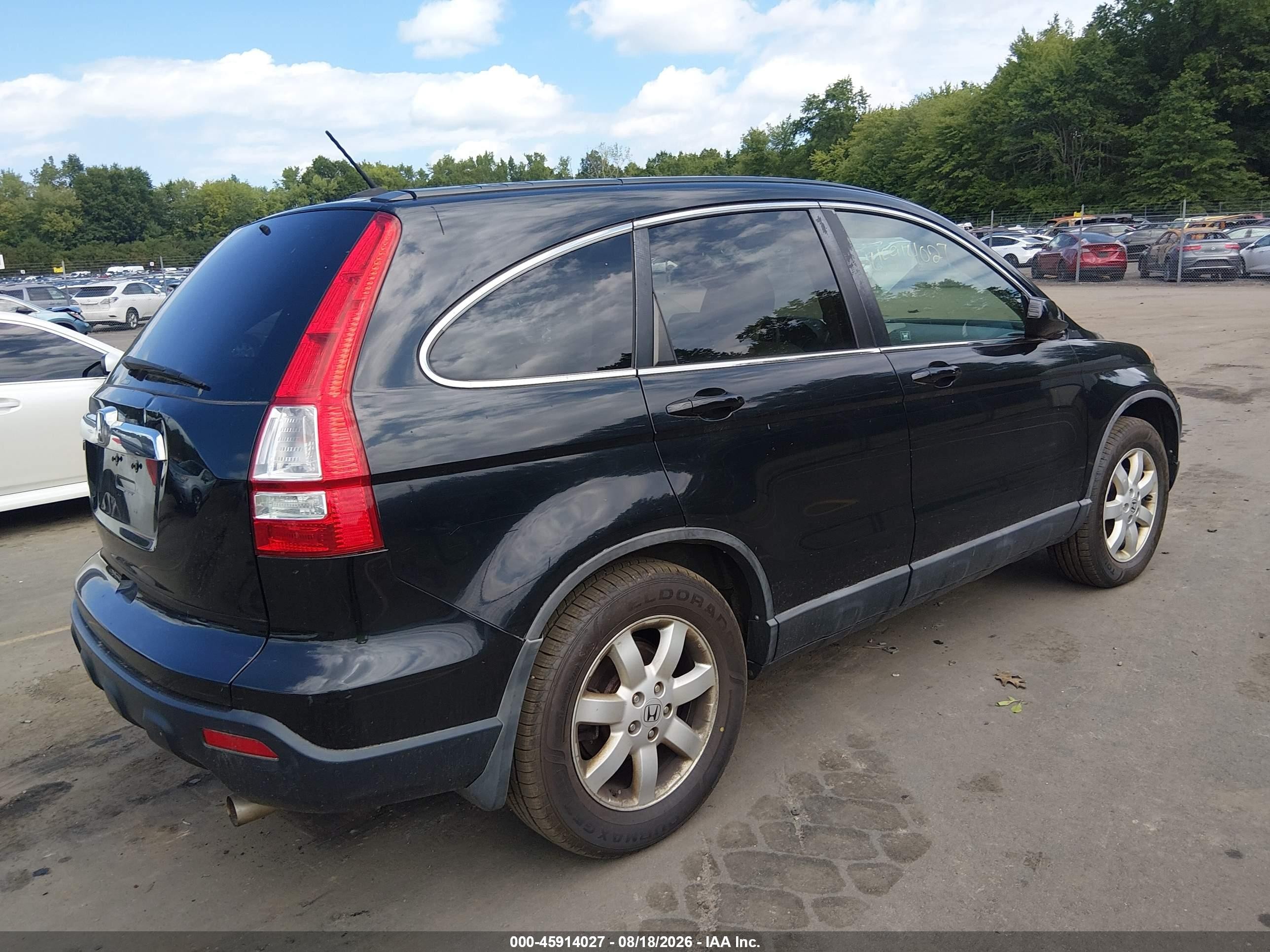 2009 Honda Cr-v Ex-l Black vin: 5J6RE48729L058263