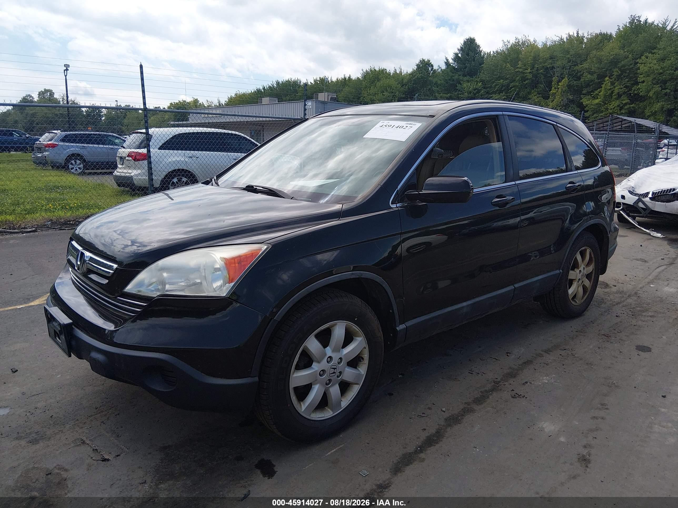 2009 Honda Cr-v Ex-l Black vin: 5J6RE48729L058263