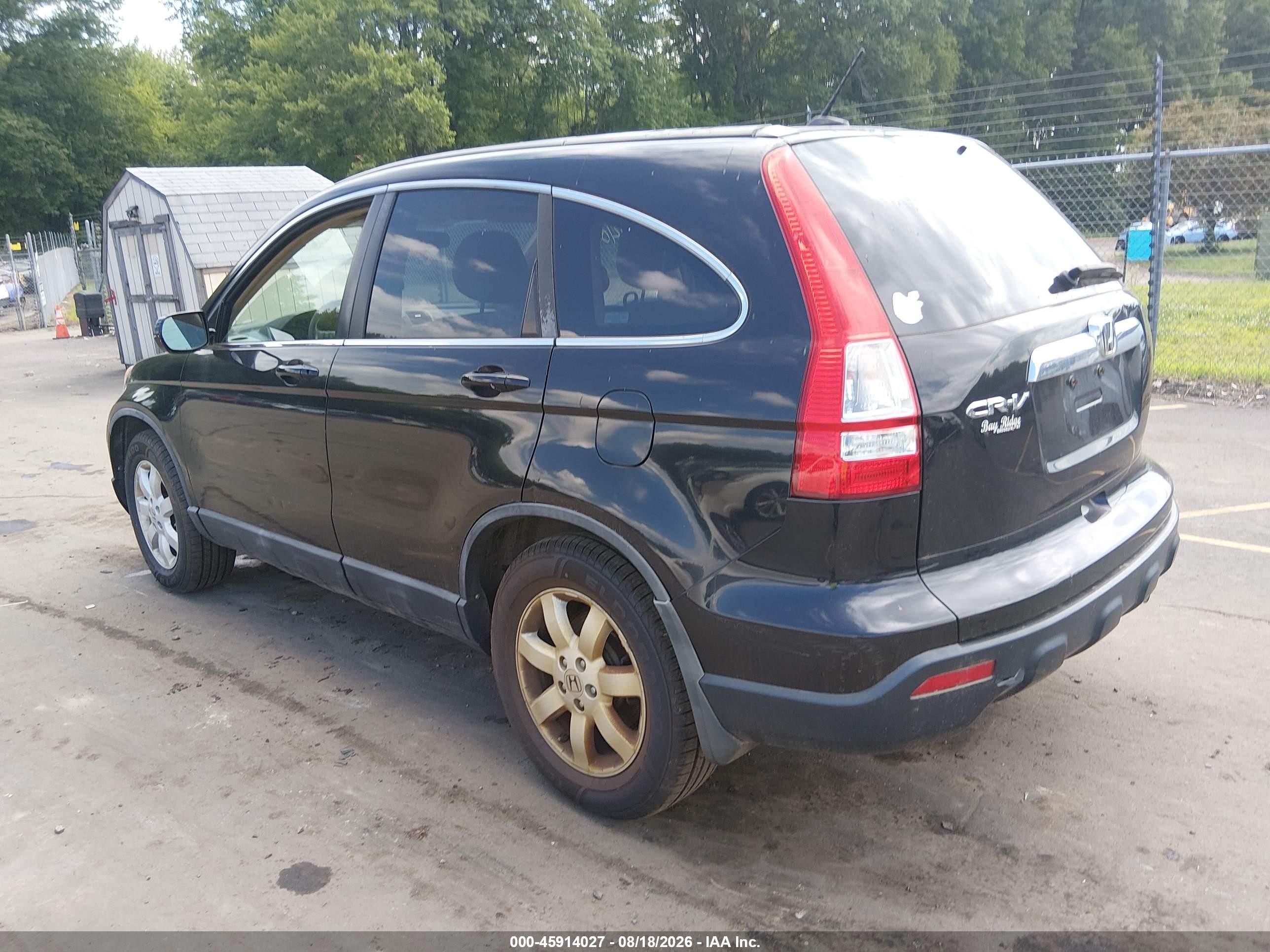 2009 Honda Cr-v Ex-l Black vin: 5J6RE48729L058263