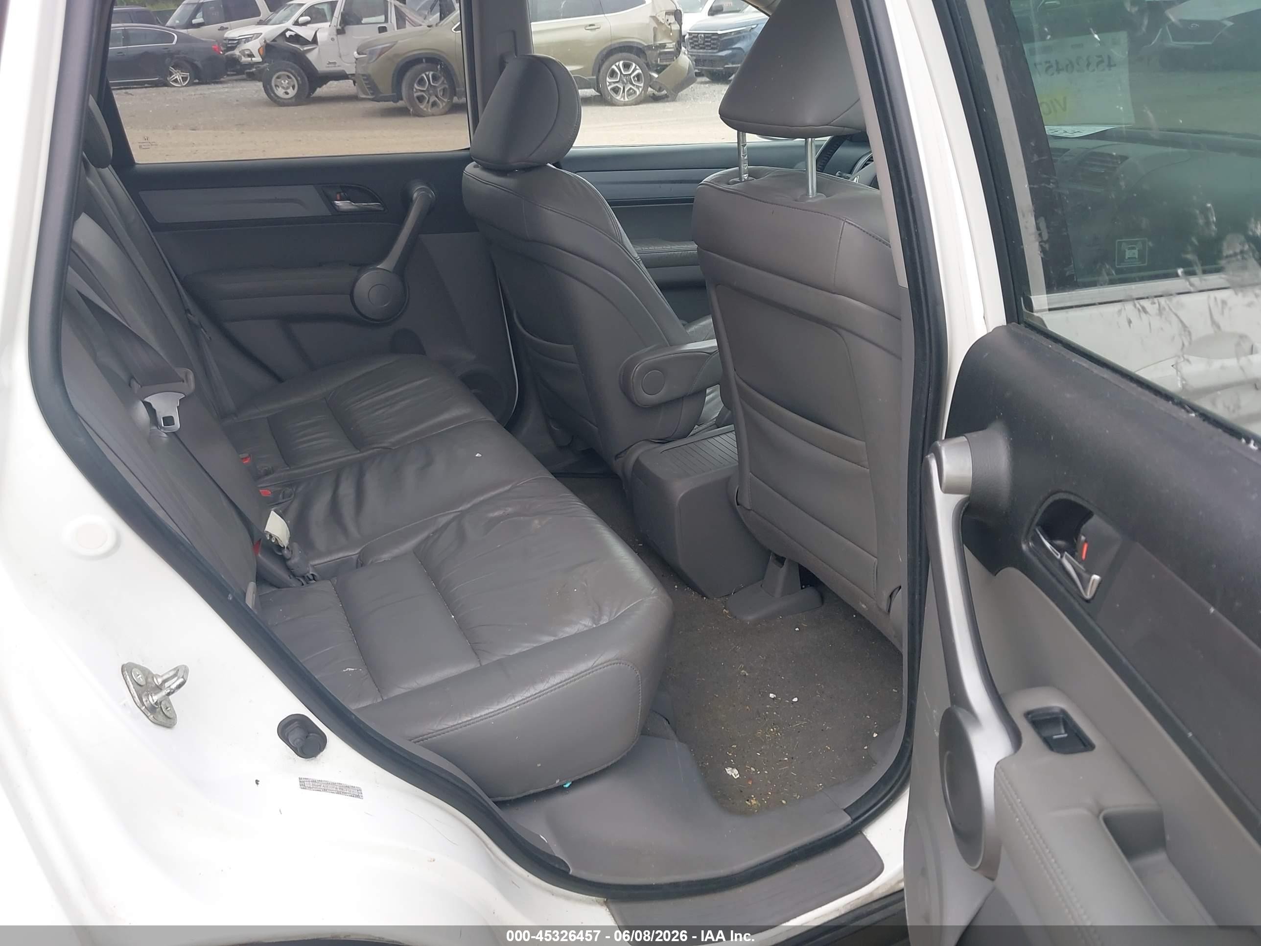 2009 Honda Cr-v Ex-l White vin: 5J6RE48729L067366