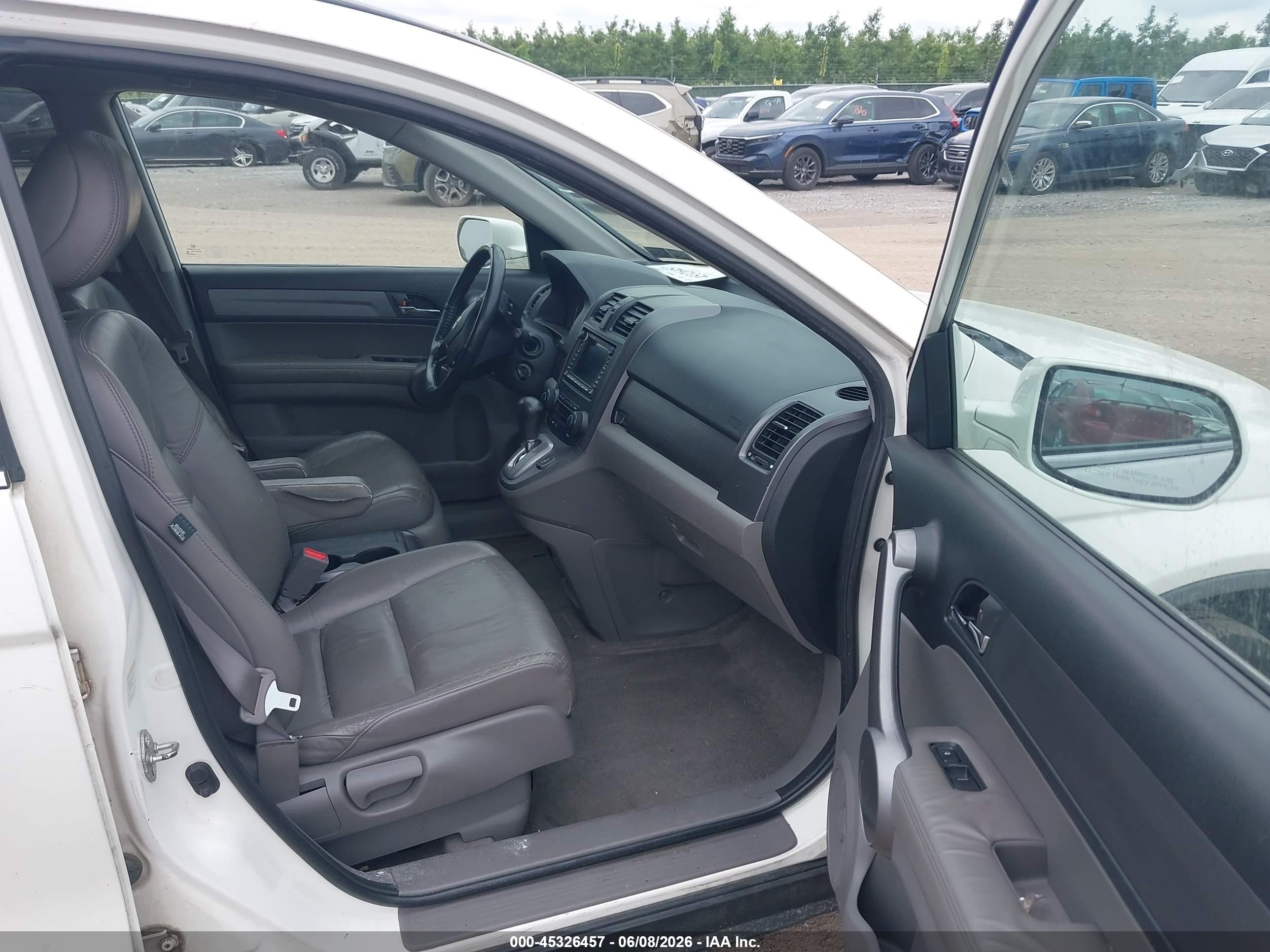 2009 Honda Cr-v Ex-l White vin: 5J6RE48729L067366