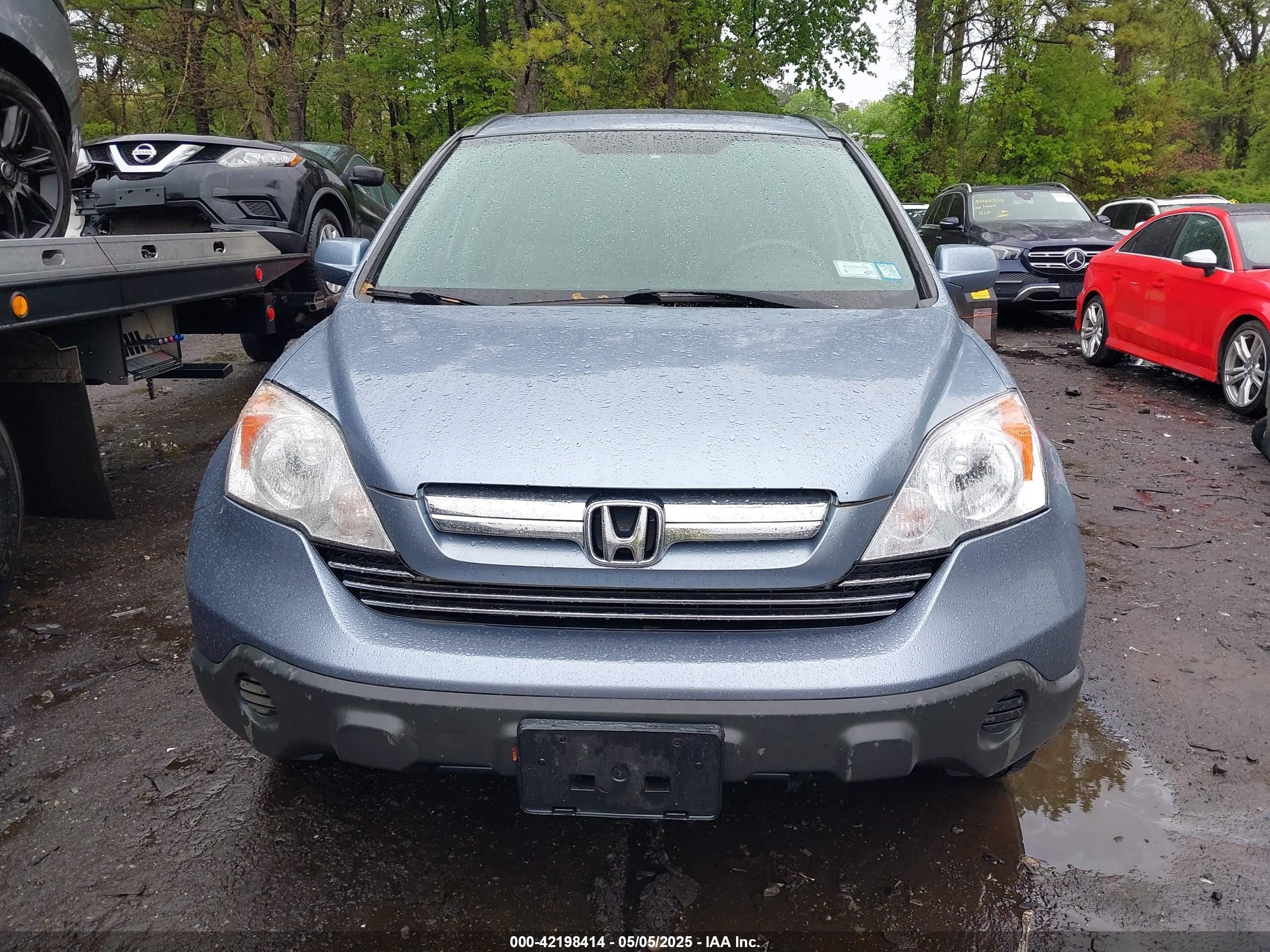2008 Honda Cr-v Exl Синий vin: 5J6RE48738L004565