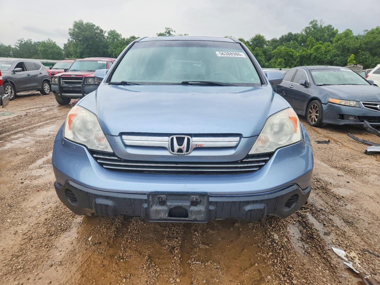 2008 Honda Cr-v Exl Blue vin: 5J6RE48738L046119