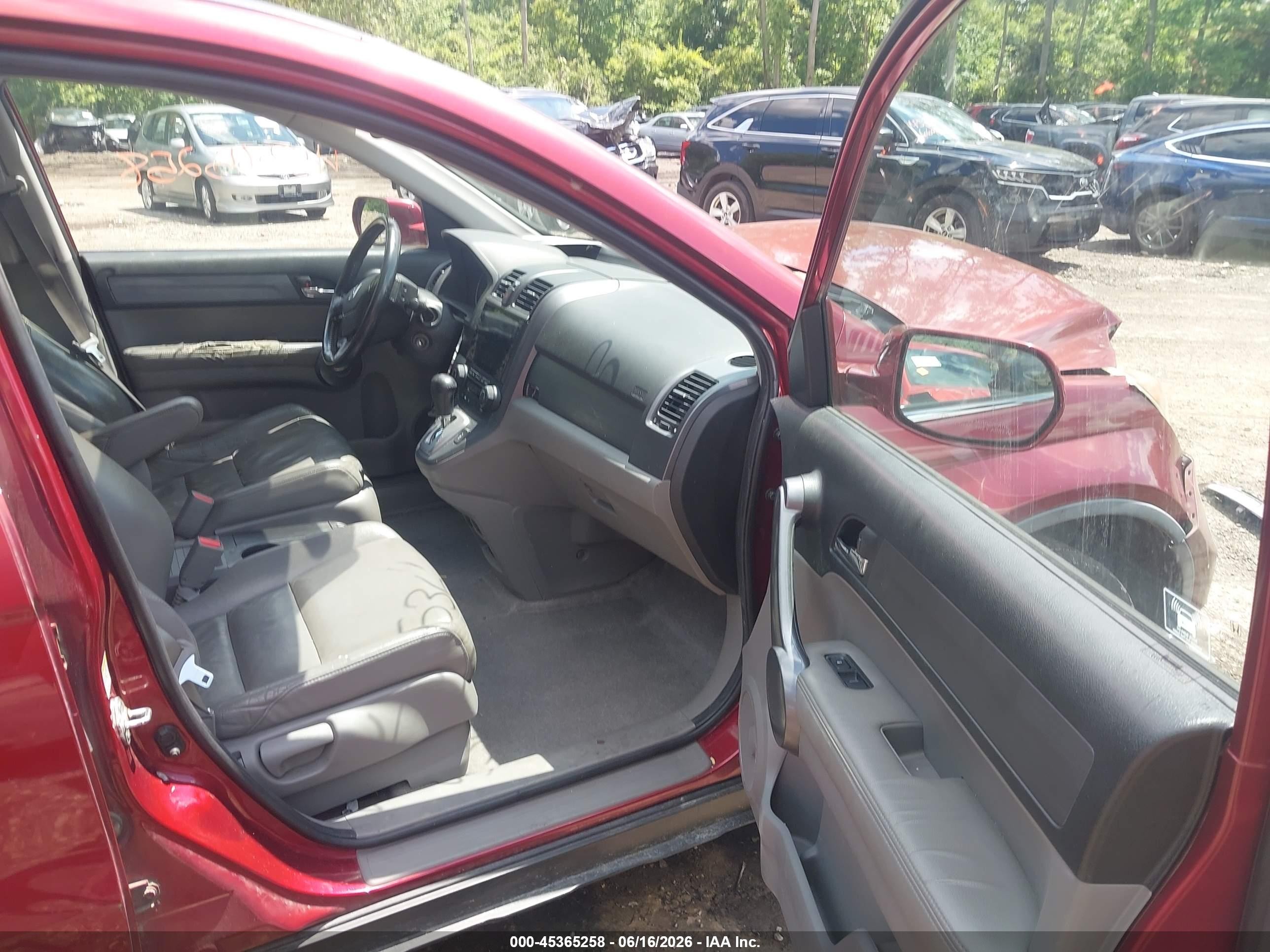 2008 Honda Cr-v Ex-l Maroon vin: 5J6RE48738L048744