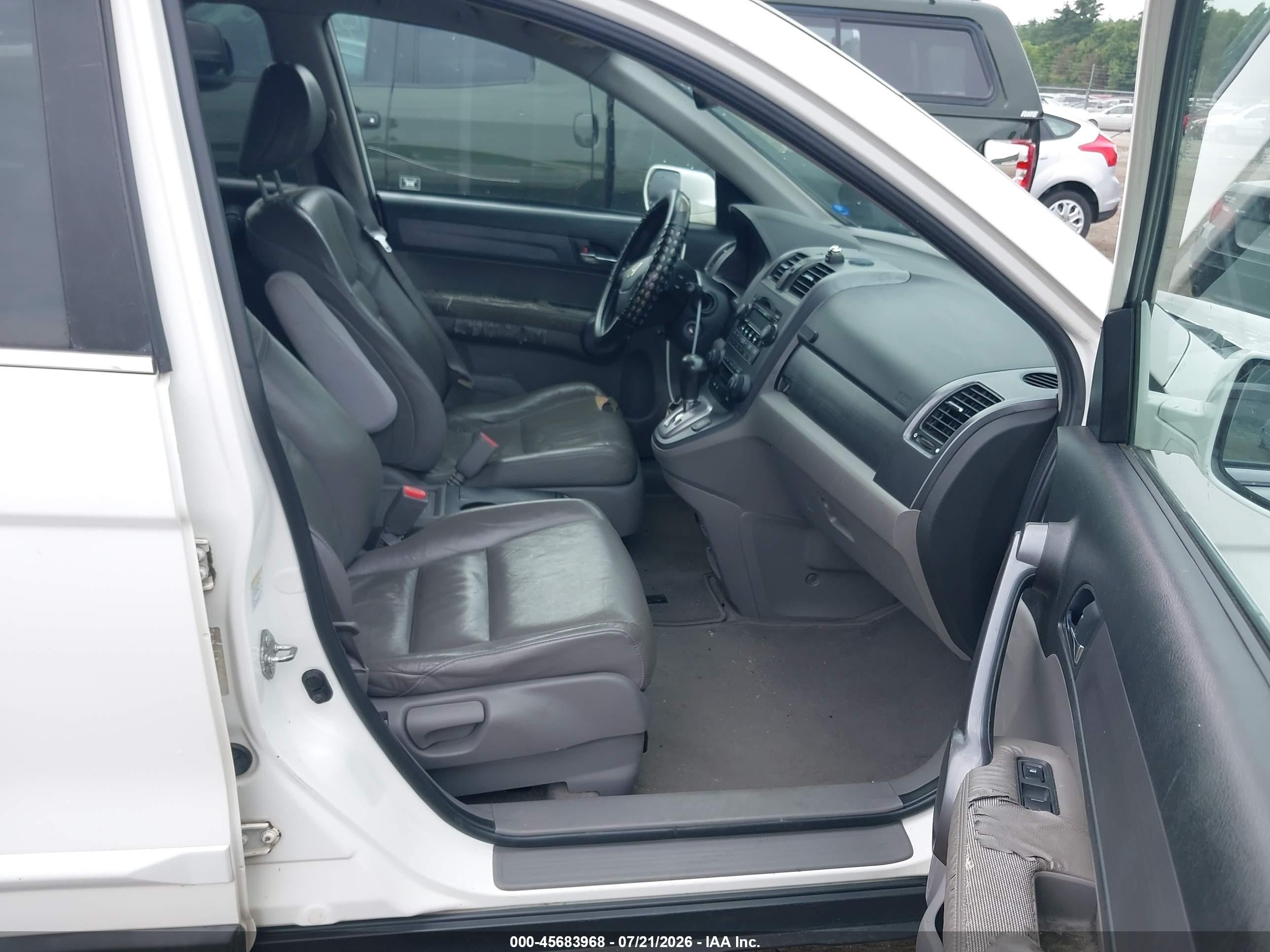 2008 Honda Cr-v Ex-l White vin: 5J6RE48738L049828