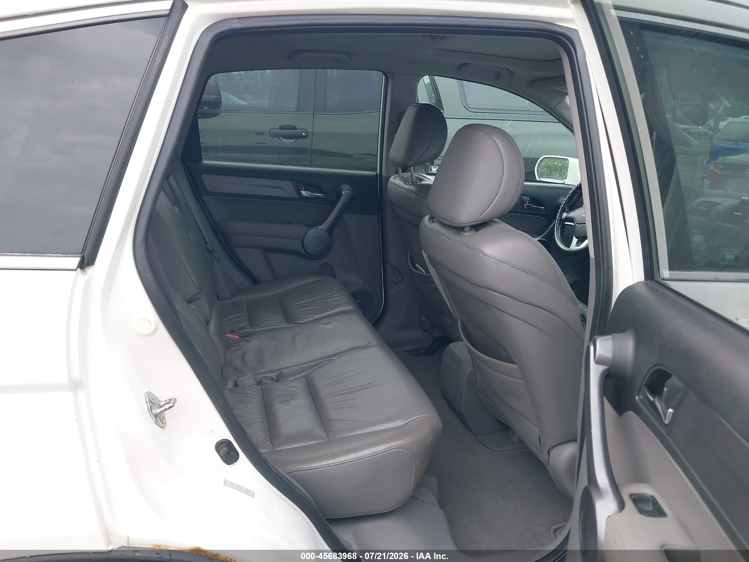 2008 Honda Cr-v Ex-l White vin: 5J6RE48738L049828