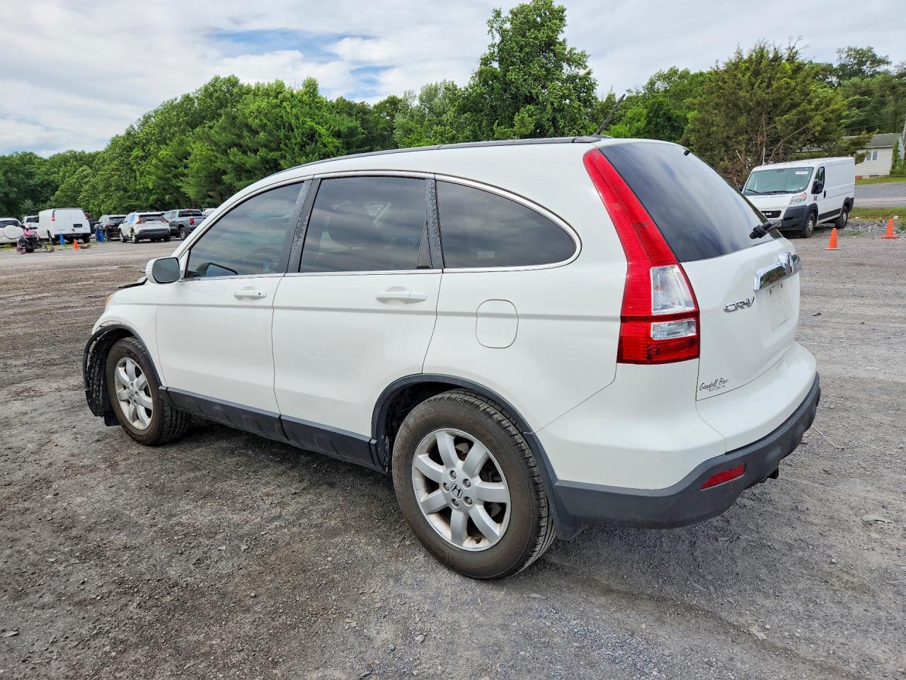 2009 Honda Cr-v Exl White vin: 5J6RE48739L003210