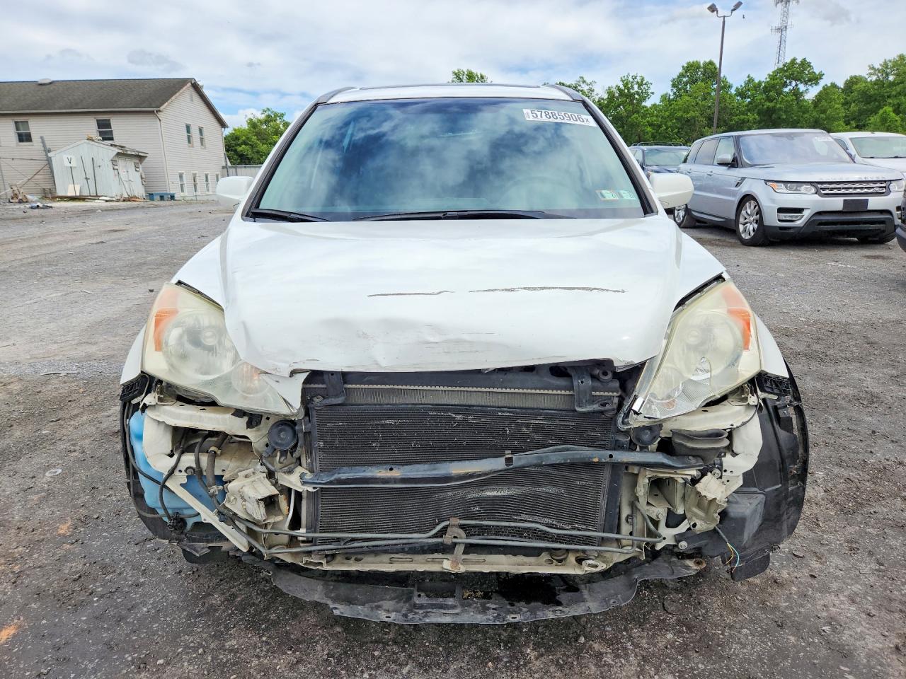 2009 Honda Cr-v Exl White vin: 5J6RE48739L003210