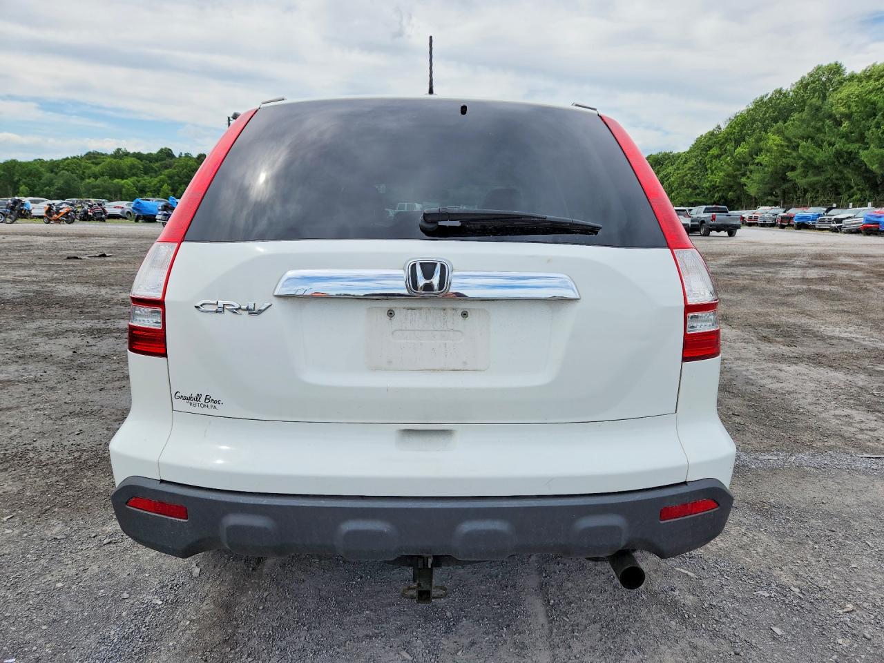 2009 Honda Cr-v Exl White vin: 5J6RE48739L003210