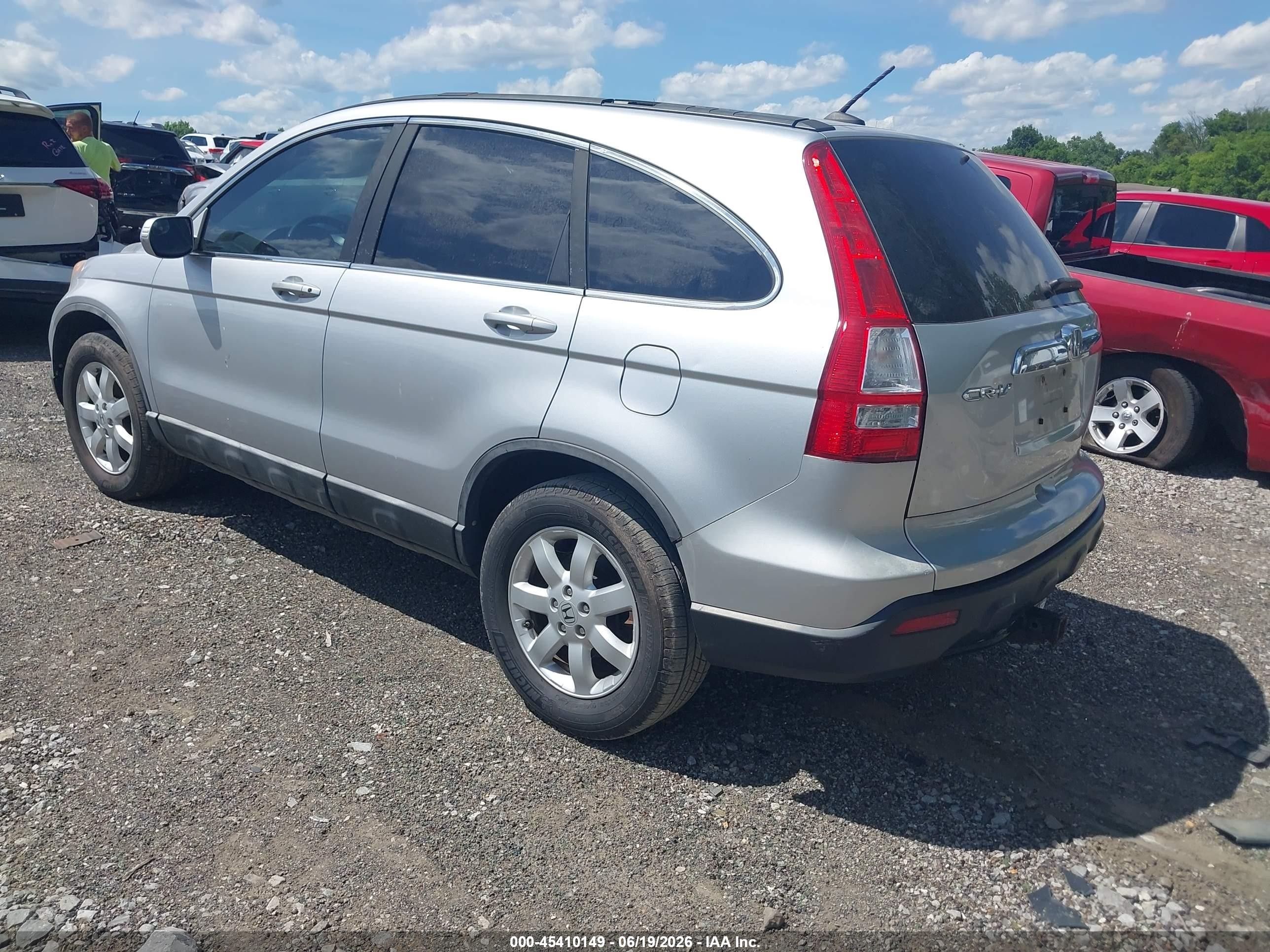 2009 Honda Cr-v Ex-l Silver vin: 5J6RE48739L006656