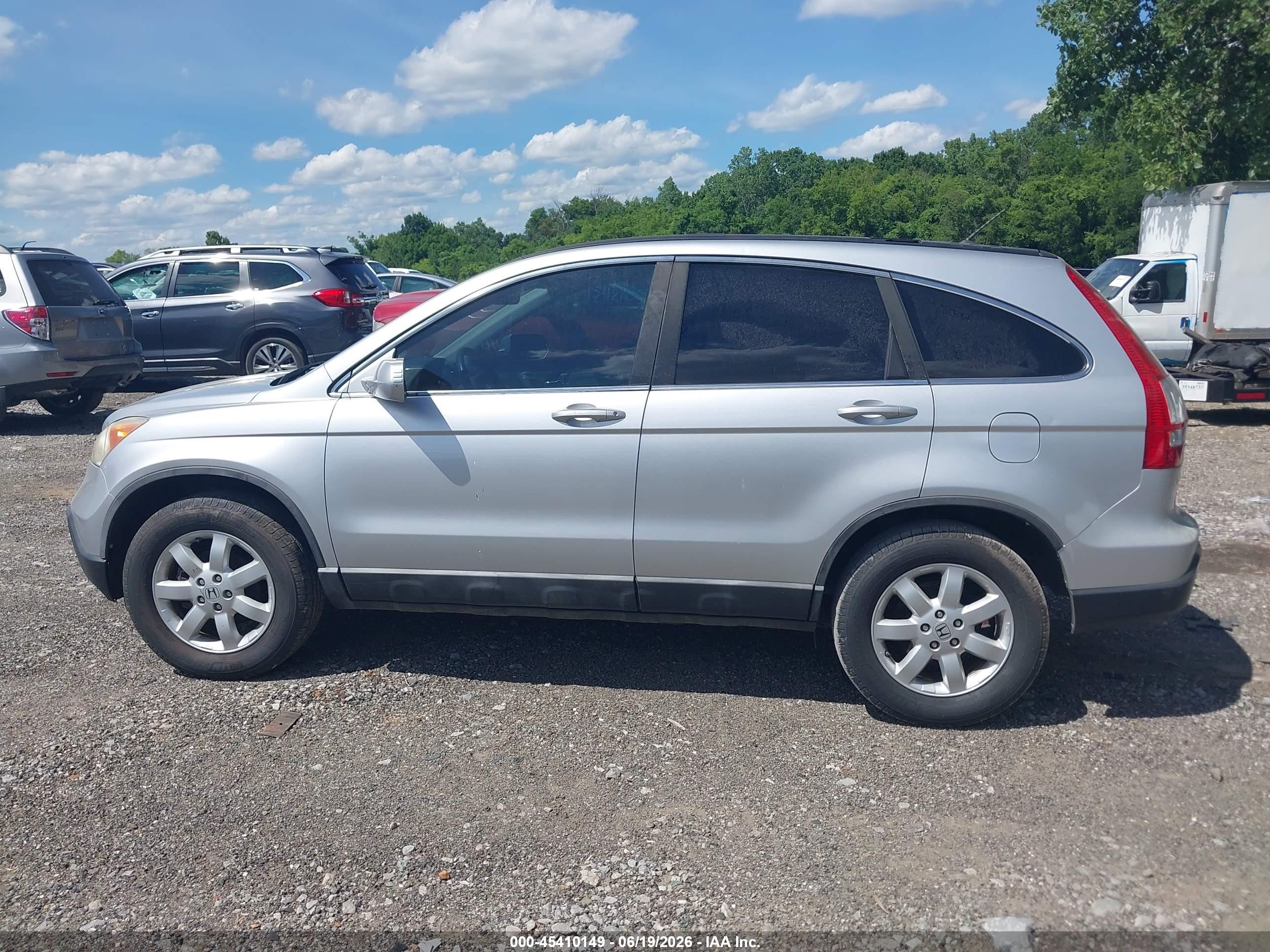 2009 Honda Cr-v Ex-l Silver vin: 5J6RE48739L006656