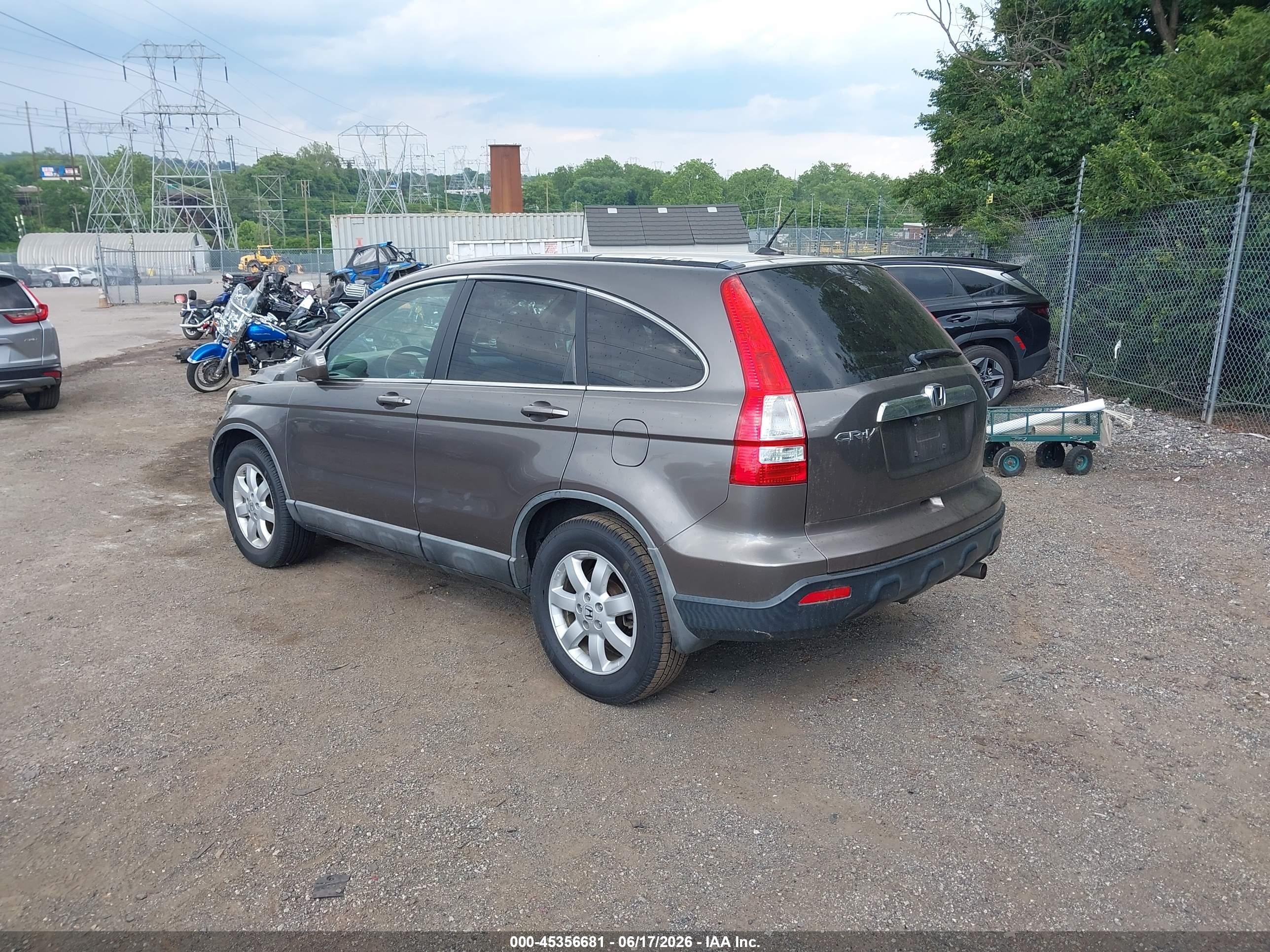 2009 Honda Cr-v Ex-l Champagne vin: 5J6RE48739L015230