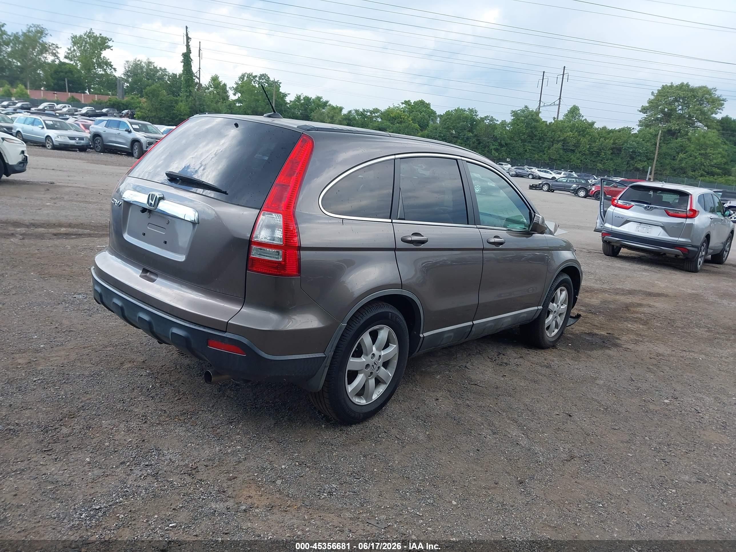 2009 Honda Cr-v Ex-l Champagne vin: 5J6RE48739L015230