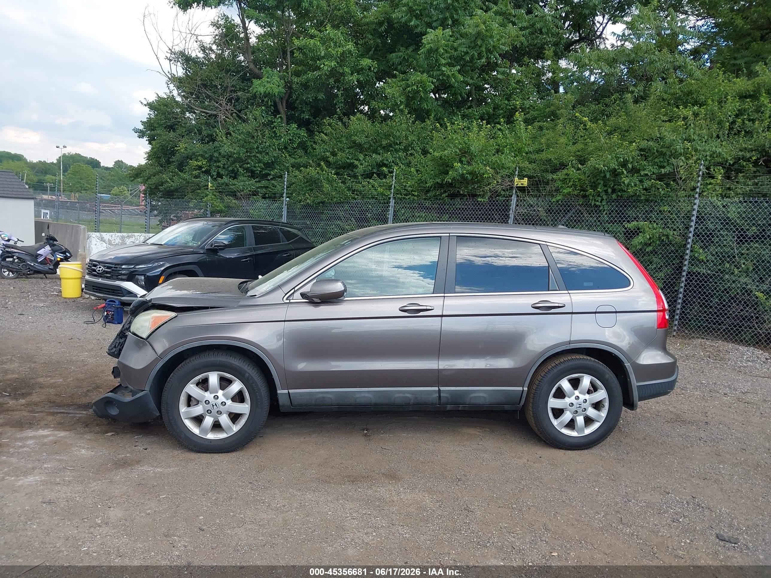 2009 Honda Cr-v Ex-l Champagne vin: 5J6RE48739L015230