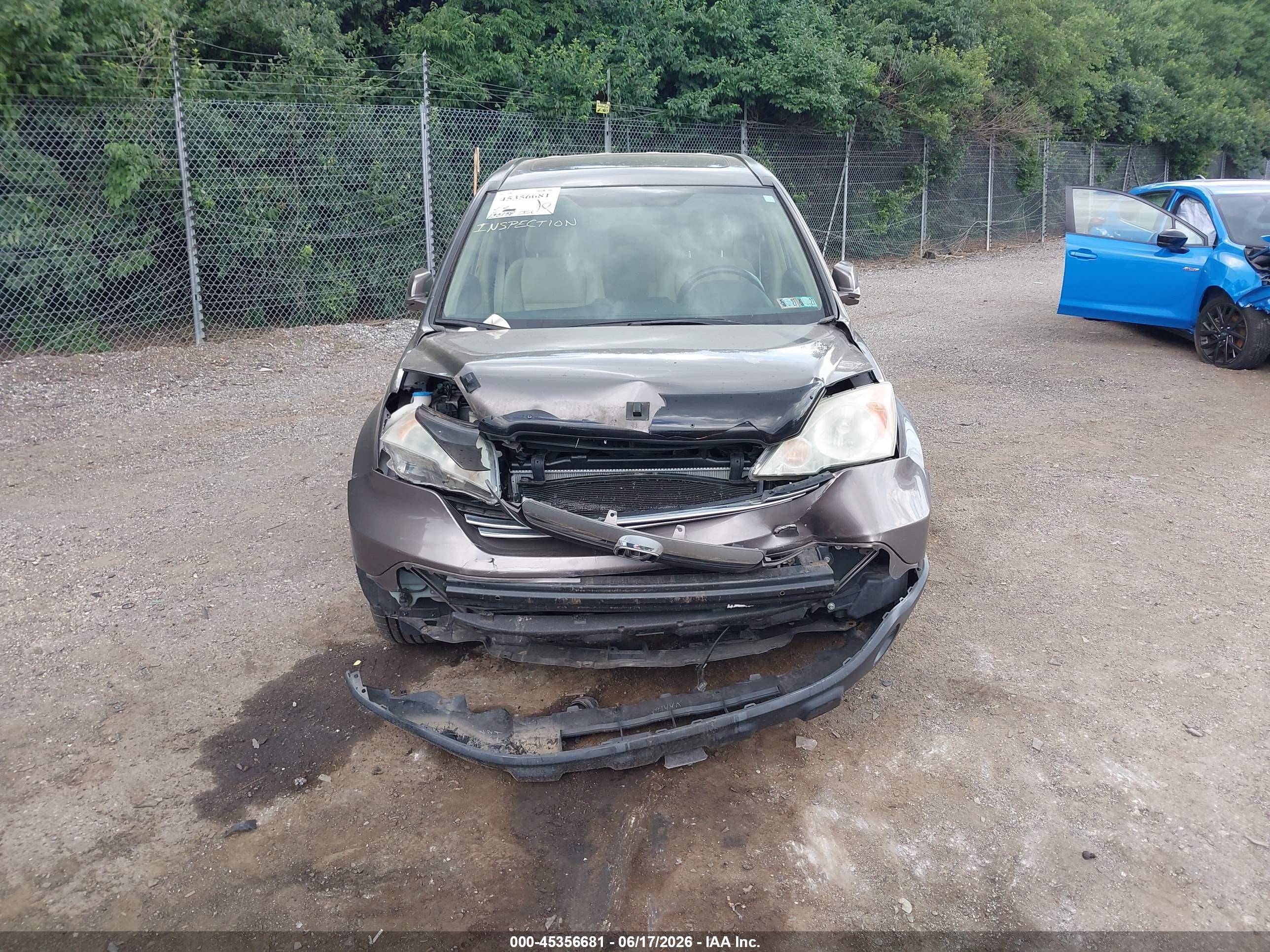 2009 Honda Cr-v Ex-l Champagne vin: 5J6RE48739L015230