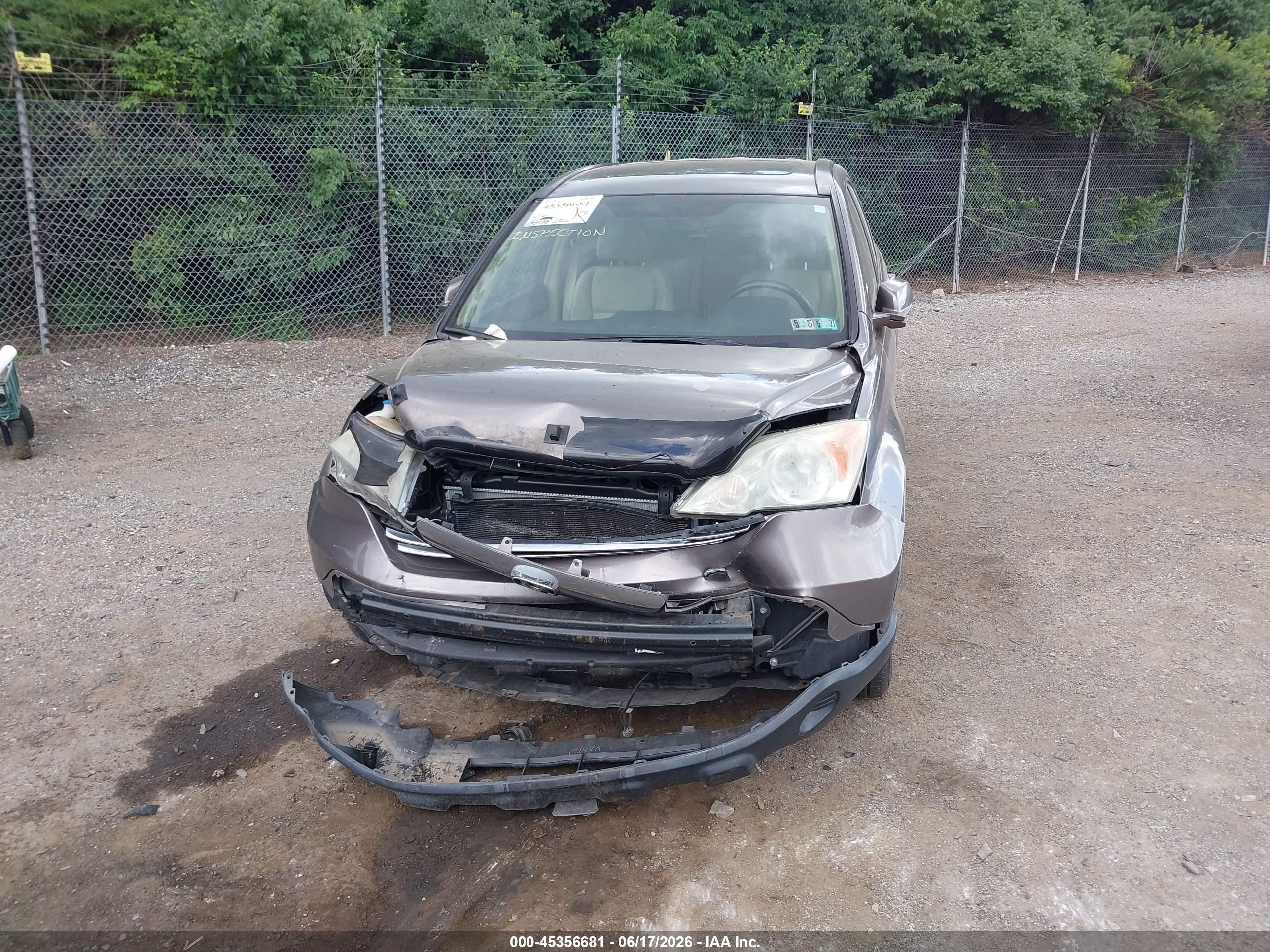 2009 Honda Cr-v Ex-l Champagne vin: 5J6RE48739L015230