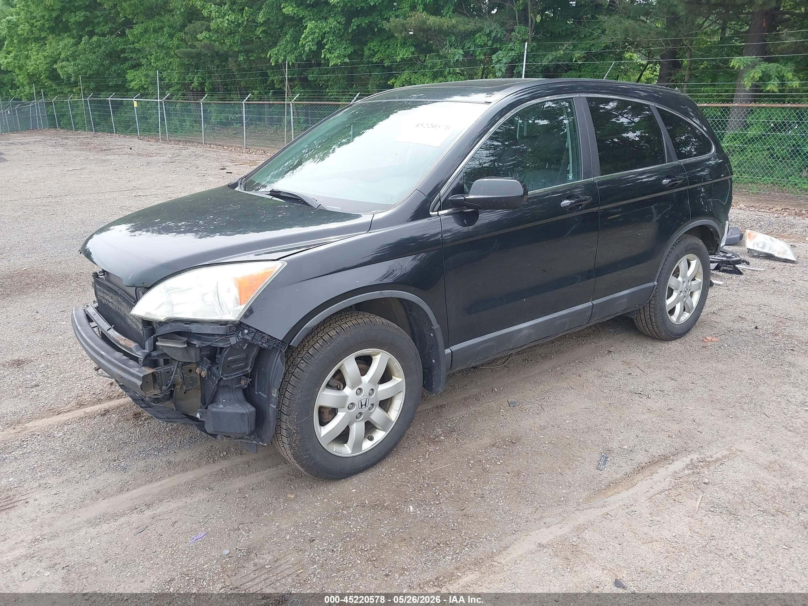 2009 Honda Cr-v Ex-l Black vin: 5J6RE48739L026115