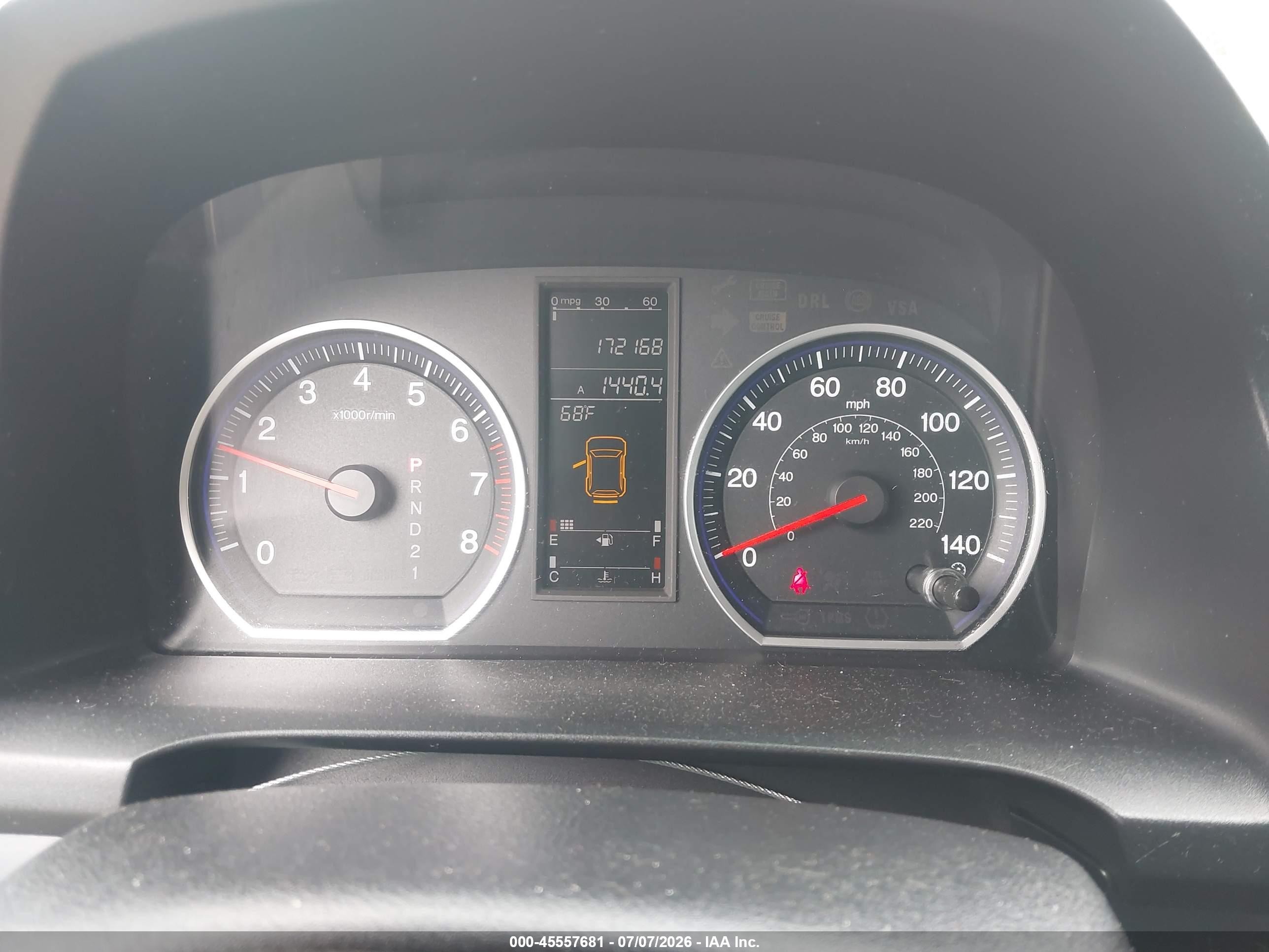 2009 Honda Cr-v Ex-l Коричневый vin: 5J6RE48739L034151