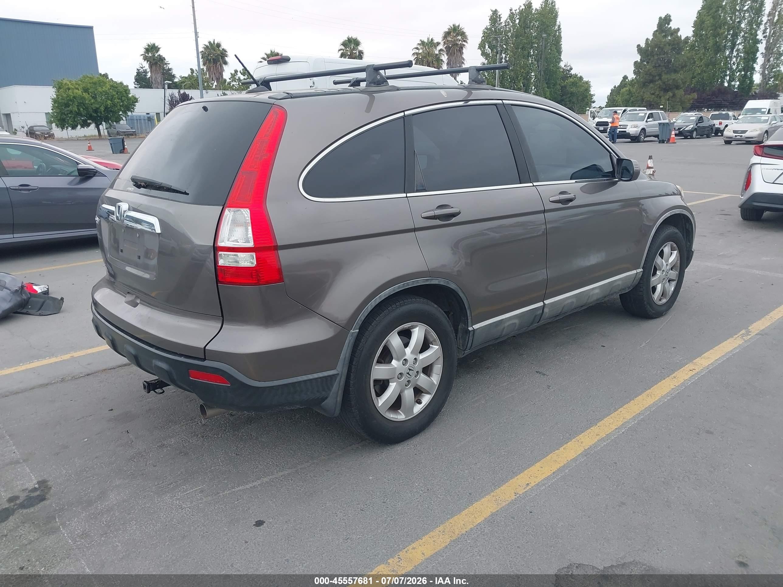 2009 Honda Cr-v Ex-l Коричневый vin: 5J6RE48739L034151