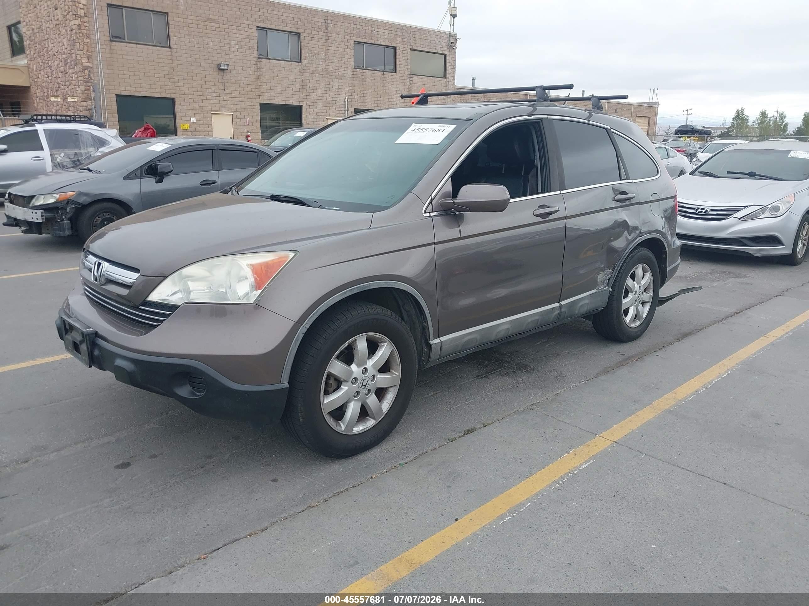 2009 Honda Cr-v Ex-l Коричневый vin: 5J6RE48739L034151