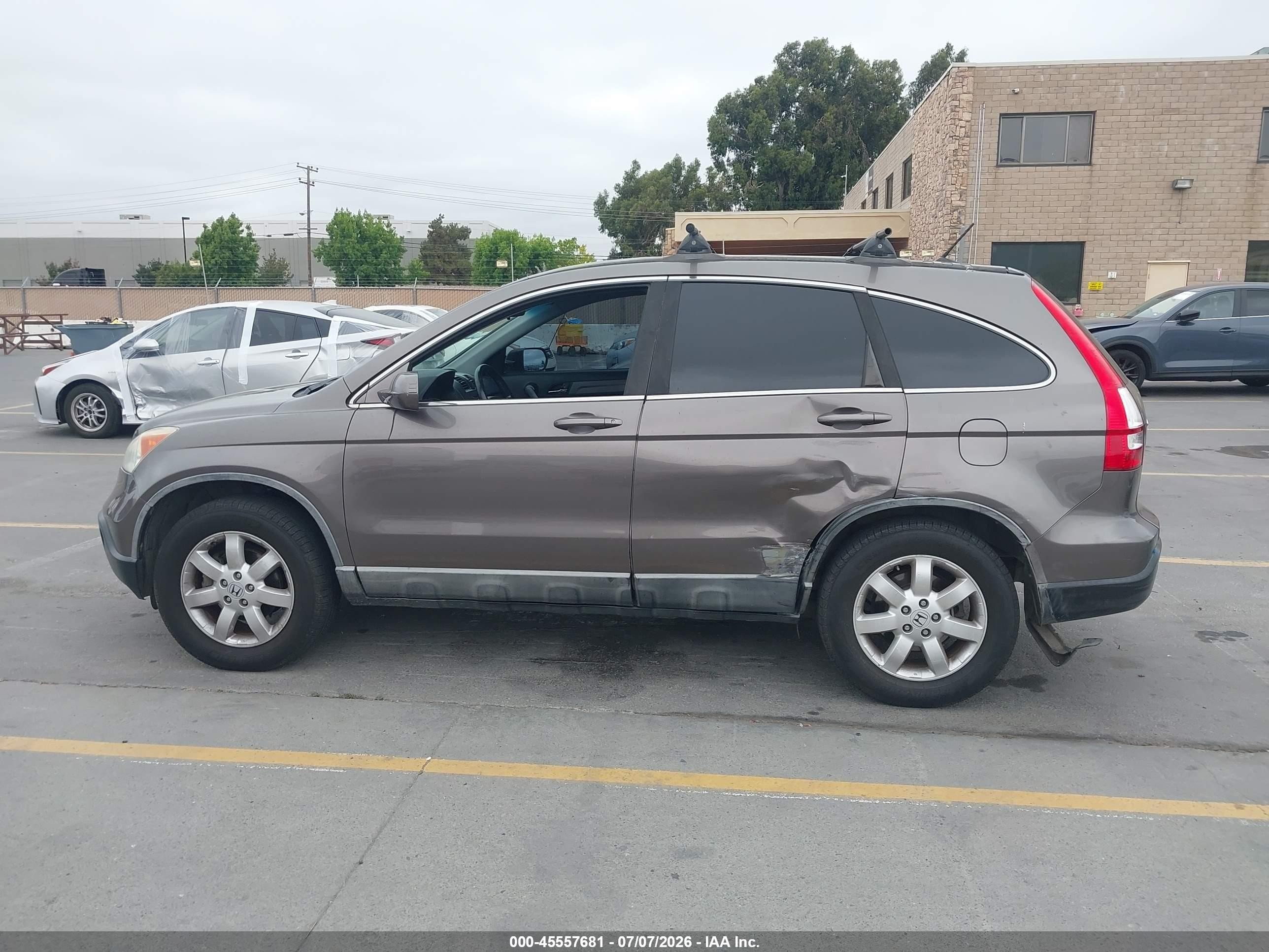 2009 Honda Cr-v Ex-l Коричневый vin: 5J6RE48739L034151
