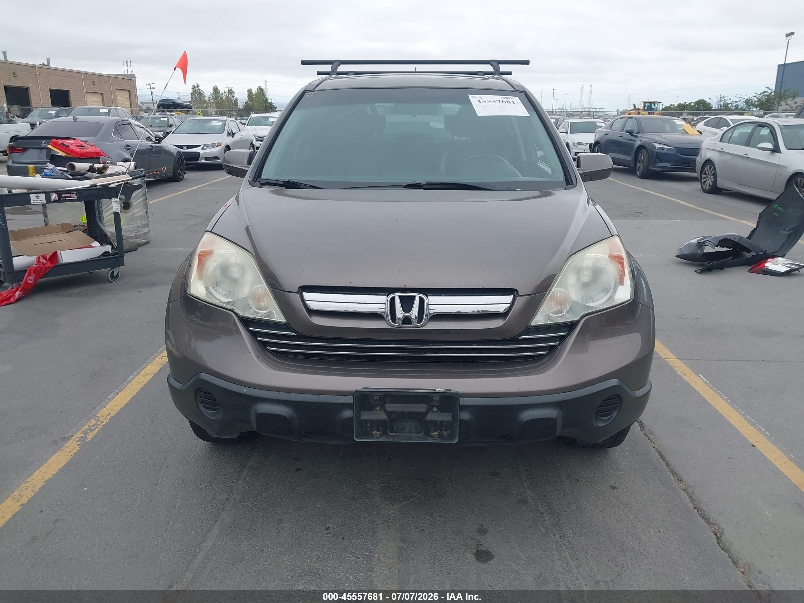 2009 Honda Cr-v Ex-l Коричневый vin: 5J6RE48739L034151
