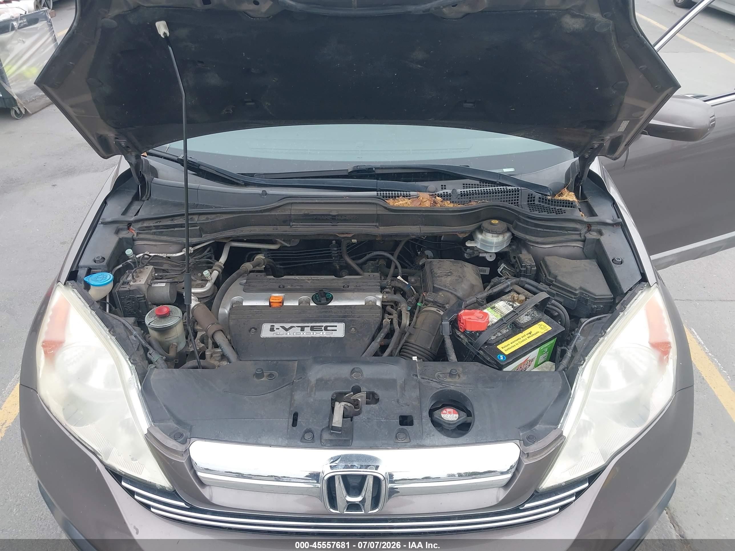 2009 Honda Cr-v Ex-l Коричневый vin: 5J6RE48739L034151