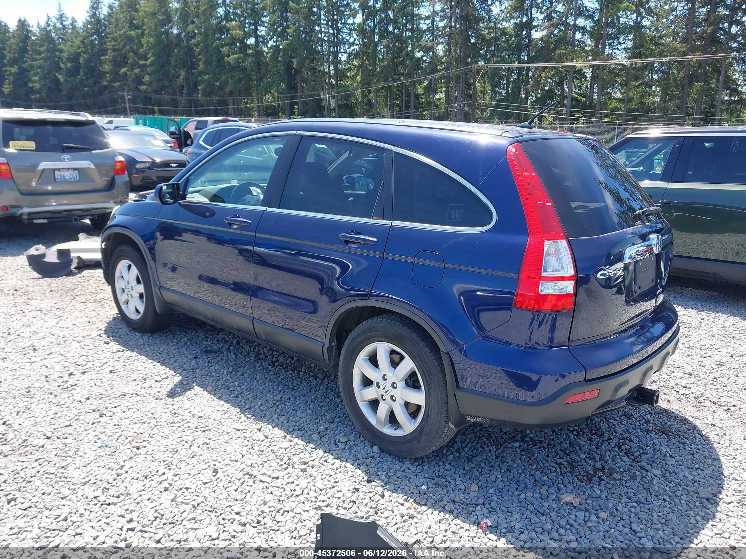 2009 Honda Cr-v Ex-l Dark Blue vin: 5J6RE48739L814862