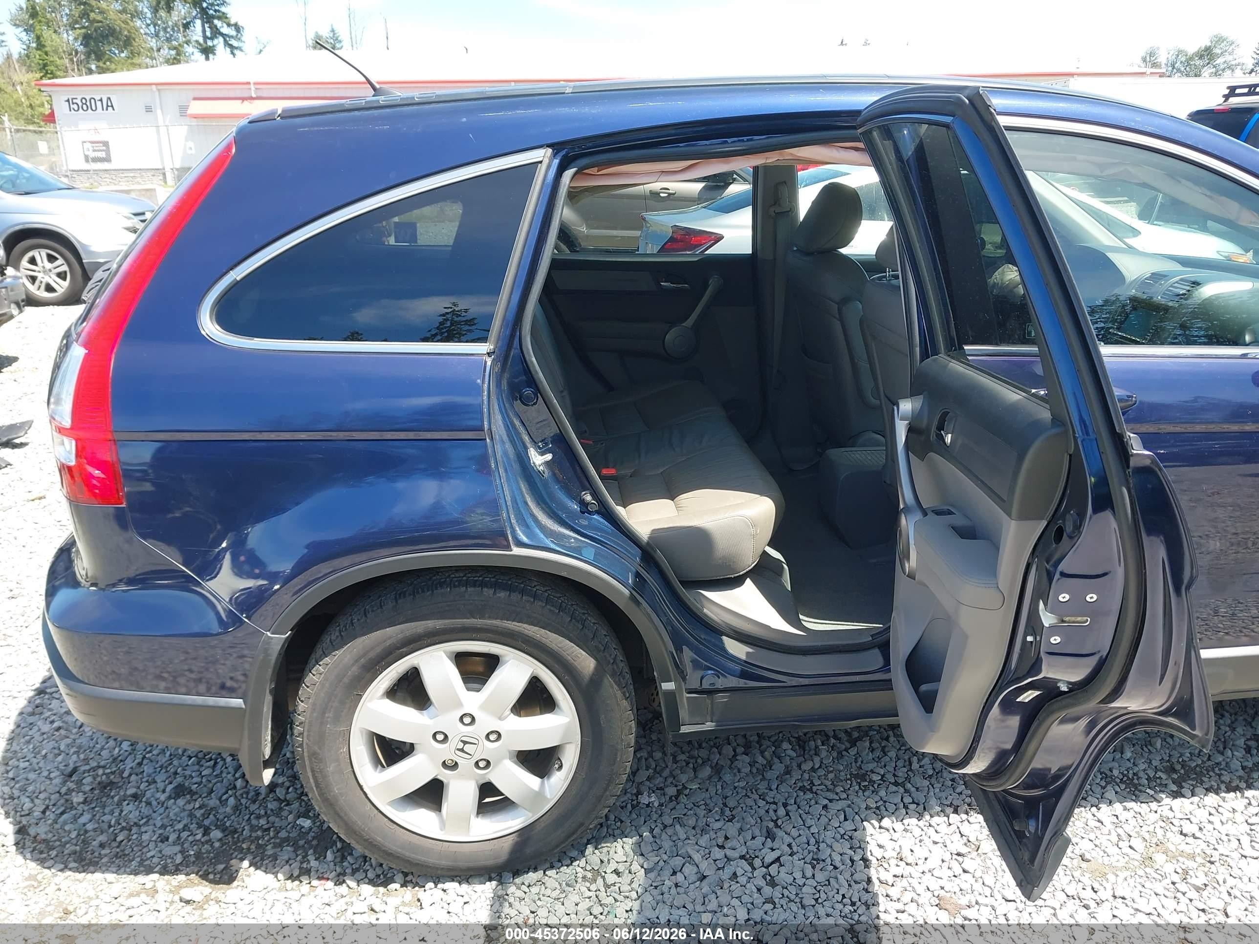2009 Honda Cr-v Ex-l Dark Blue vin: 5J6RE48739L814862