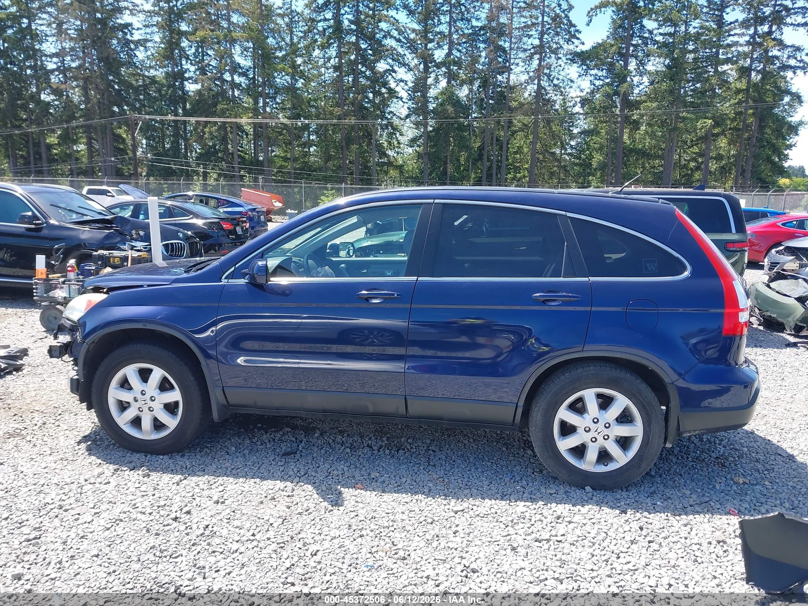 2009 Honda Cr-v Ex-l Dark Blue vin: 5J6RE48739L814862