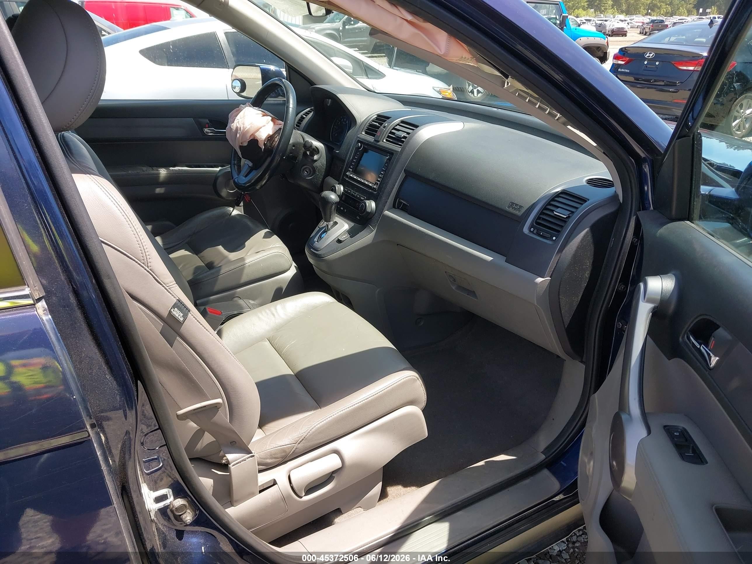 2009 Honda Cr-v Ex-l Dark Blue vin: 5J6RE48739L814862