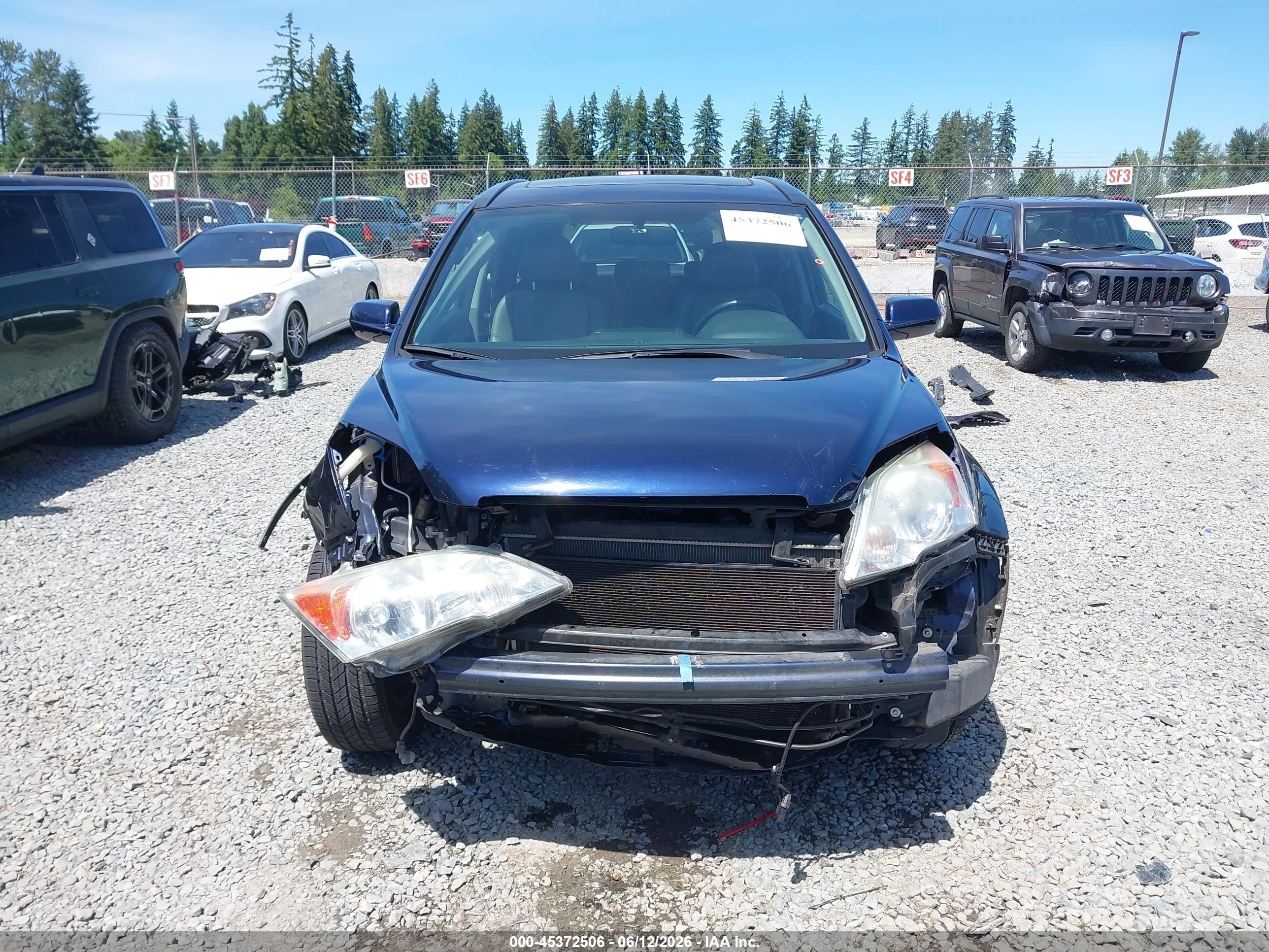 2009 Honda Cr-v Ex-l Dark Blue vin: 5J6RE48739L814862